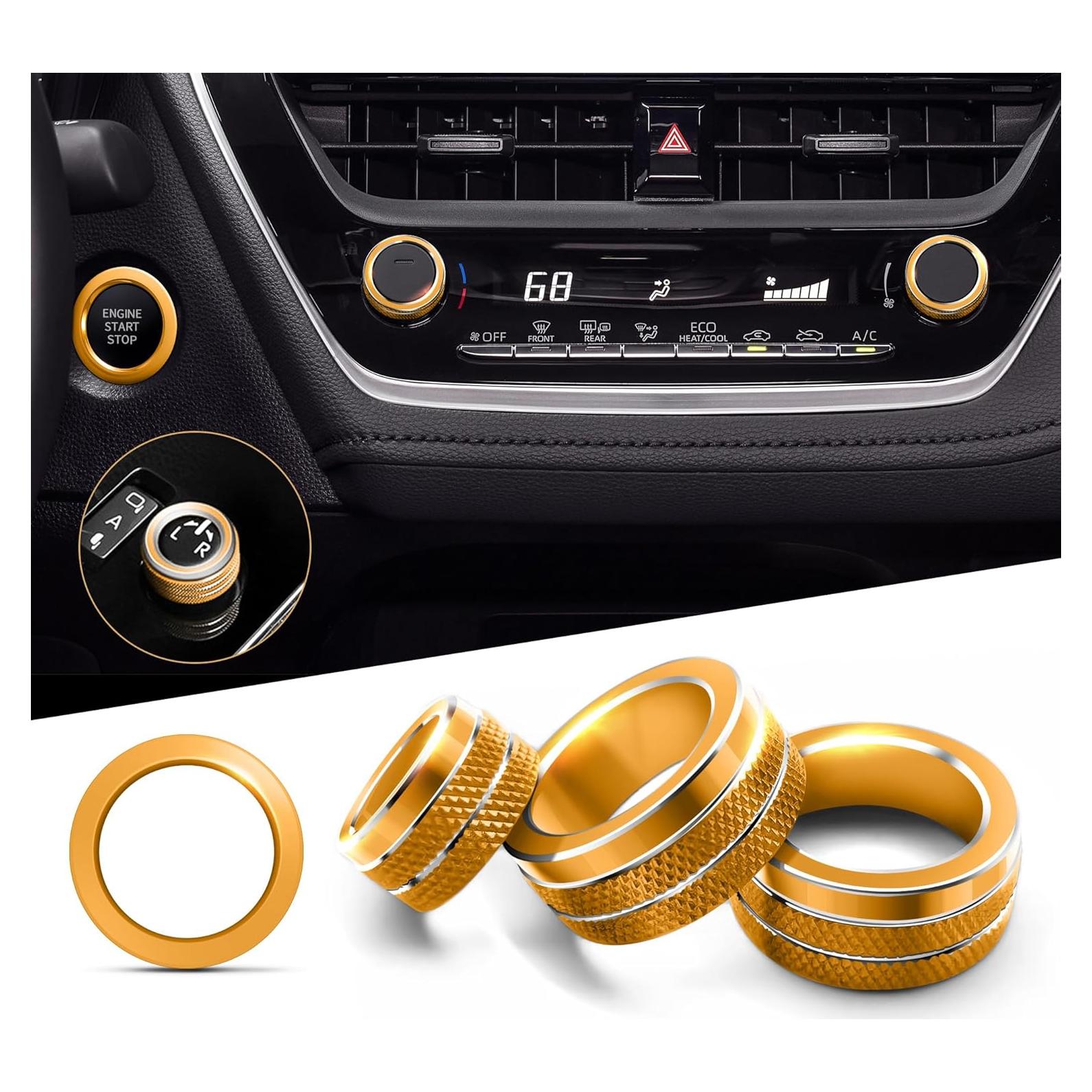 Cubiertas de Perilla de Aluminio Polodunn para Toyota Corolla 2020-2026