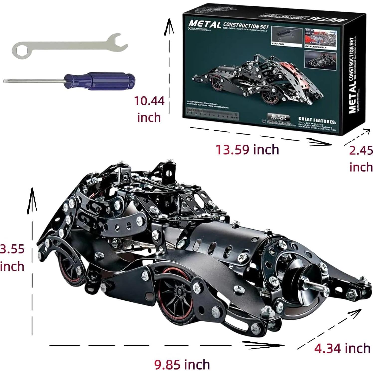 Juego de Erector CHOWONE 332 Piezas Coche Metal para Niños