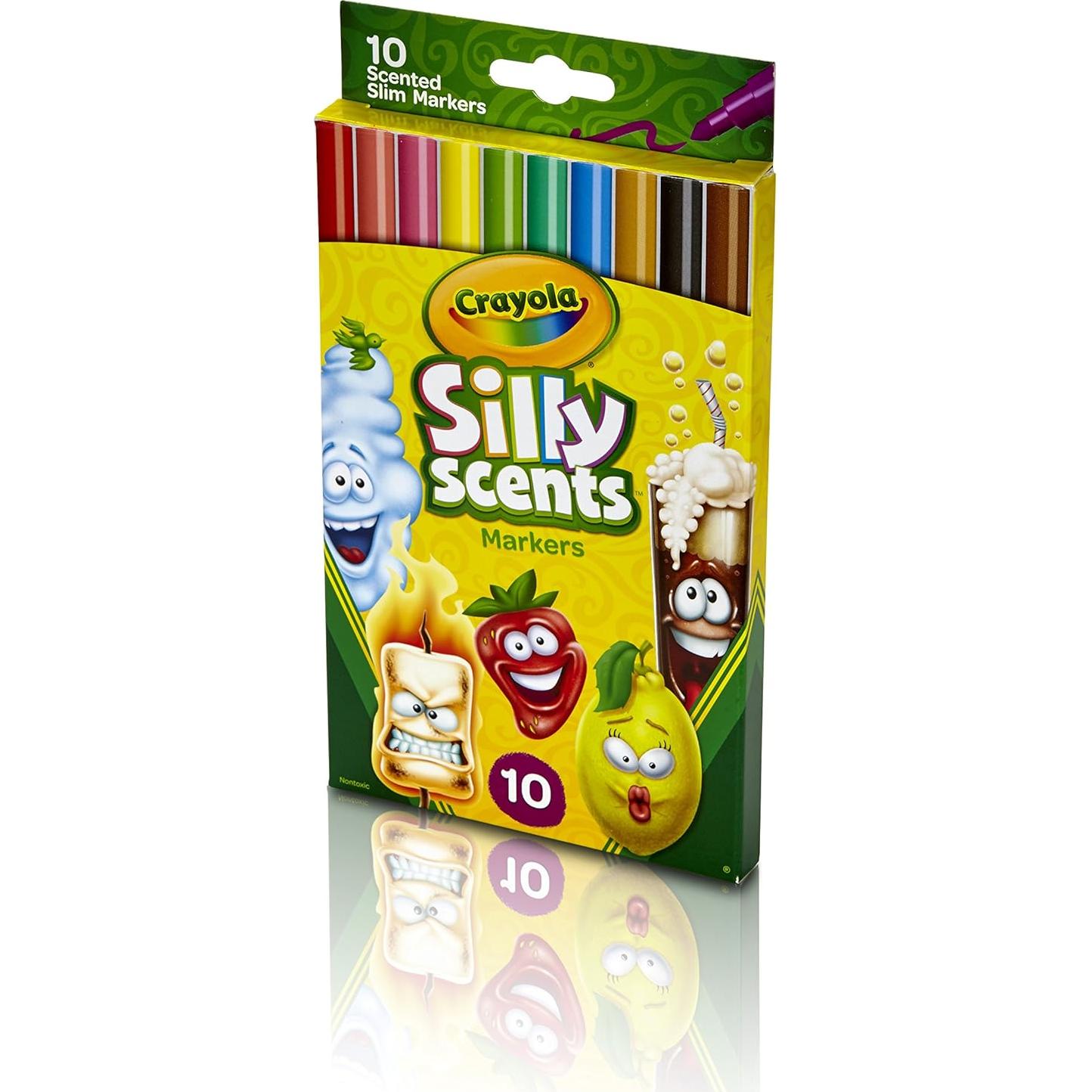 Marcadores Aromáticos Lavables Crayola Silly Scents - 10 Colores
