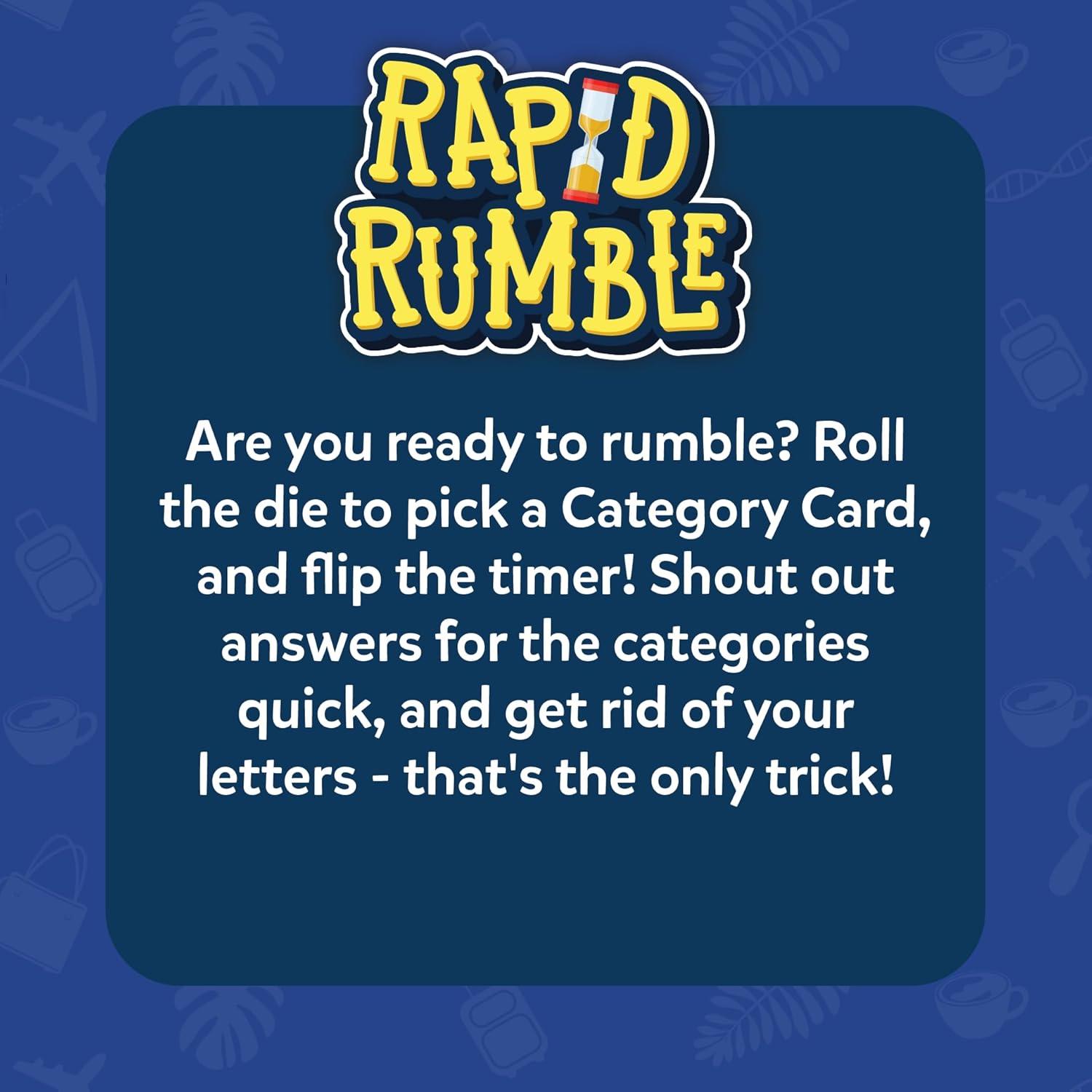 Skillmatics Rapid Rumble - Juego de Mesa Rápido para Familias