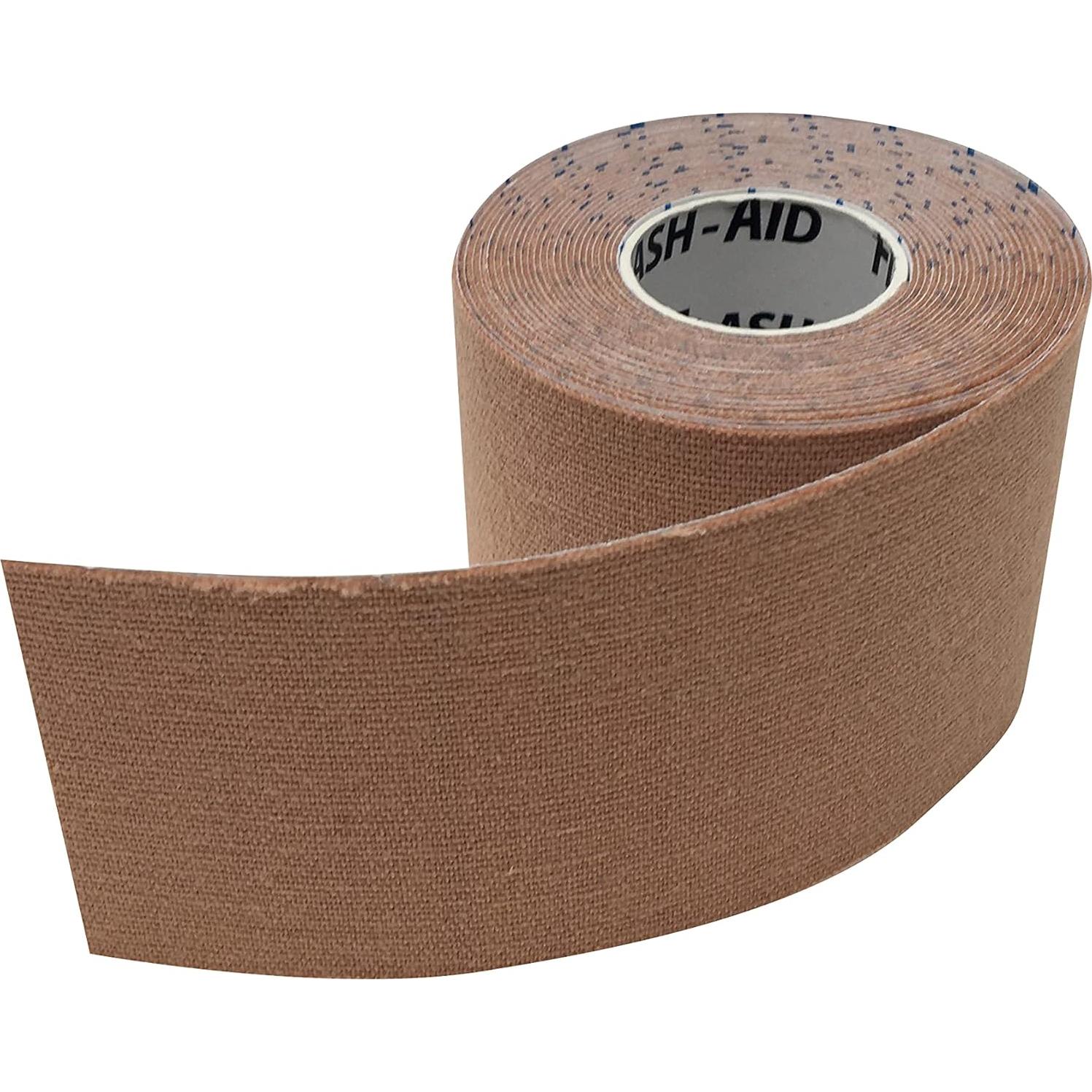 Cinta de Kinesiología Flash-Aid Beige 5.08 cm x 4.88 m - Paquete de 4