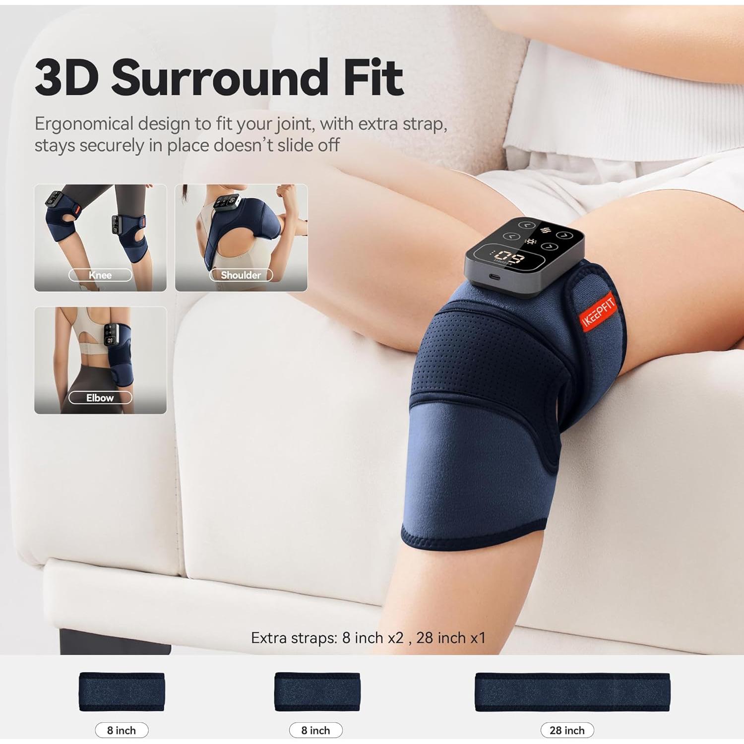 Masajeador de Rodilla Inalámbrico IKEEPFIT MAXwarm 4.0 con Calor