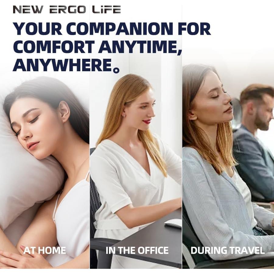 Almohada Lumbar New Ergo Life Espuma Viscoelástica 55x26cm