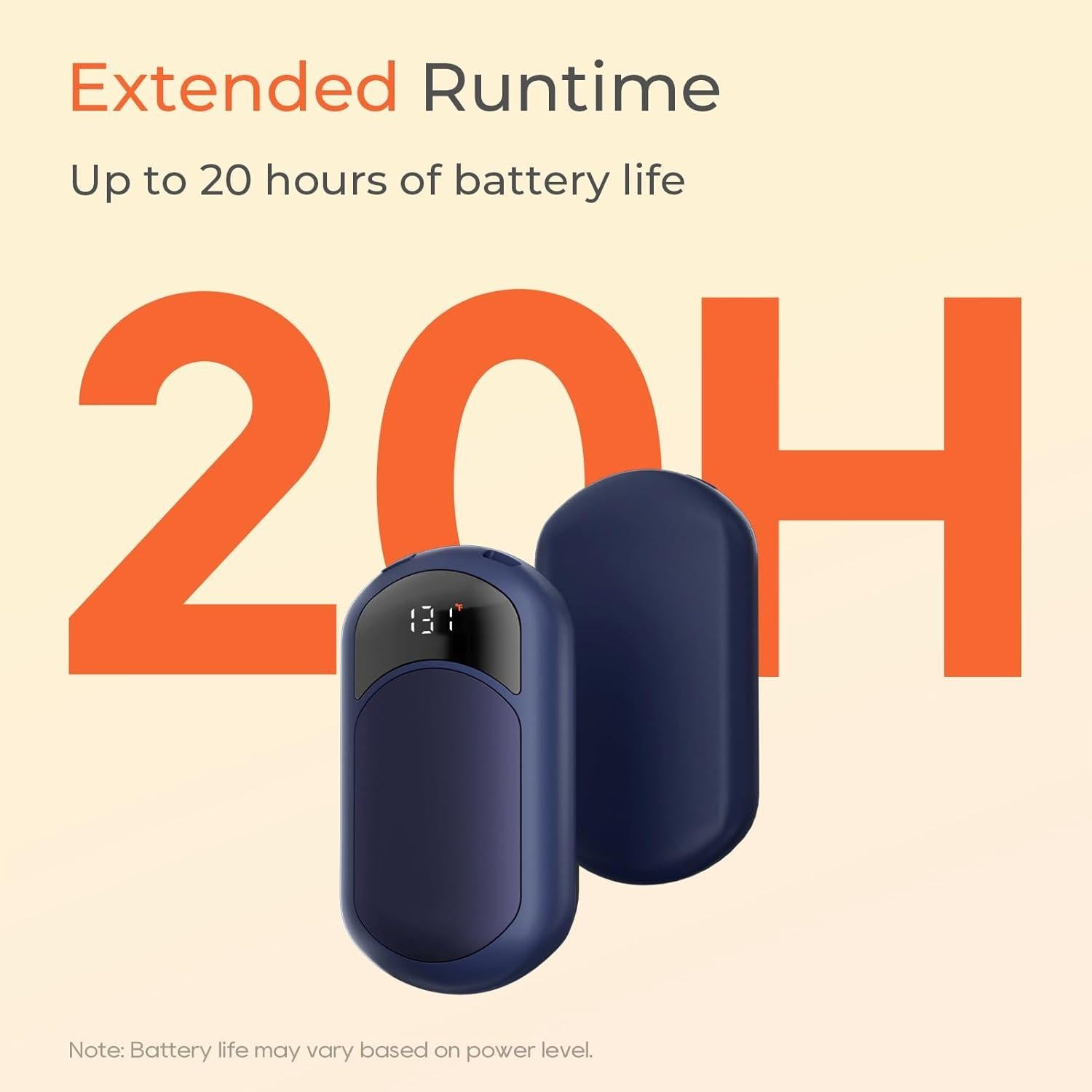 Calentadores de Manos Recargables Hotdot HW-06, 2 Piezas, 40-55°C