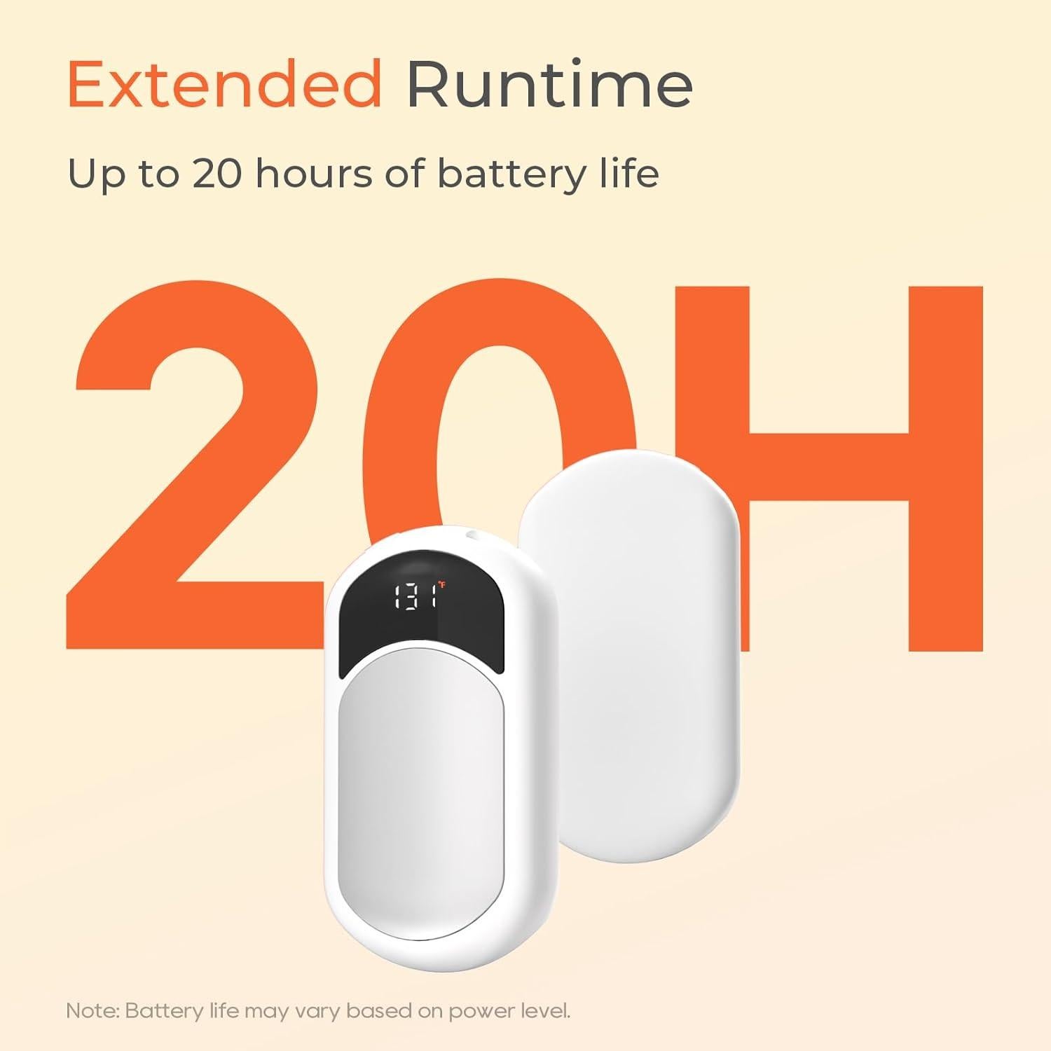 Calentadores de Manos Recargables Hotdot HW-06, 2 Piezas, 40-55°C