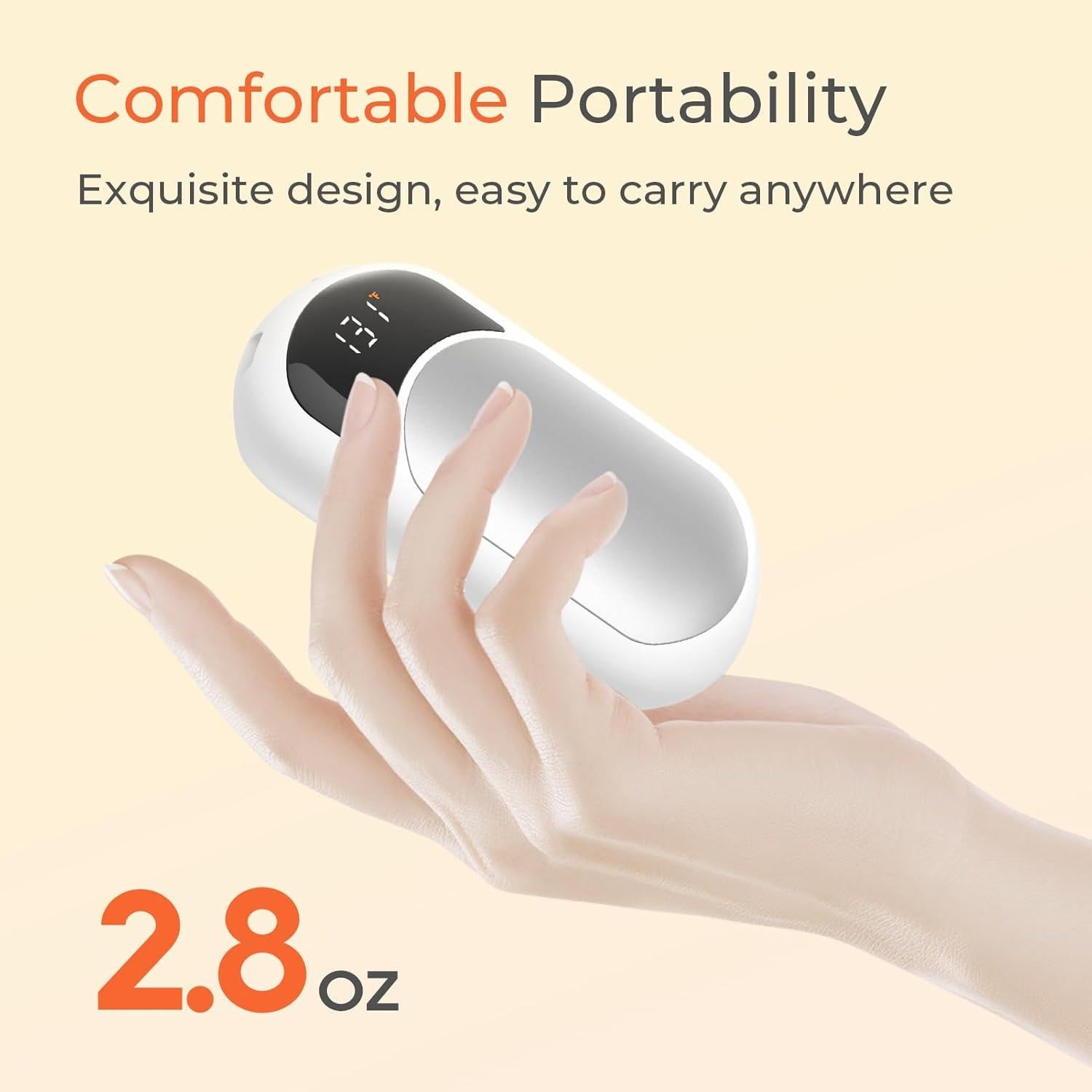 Calentadores de Manos Recargables Hotdot HW-06, 2 Piezas, 40-55°C