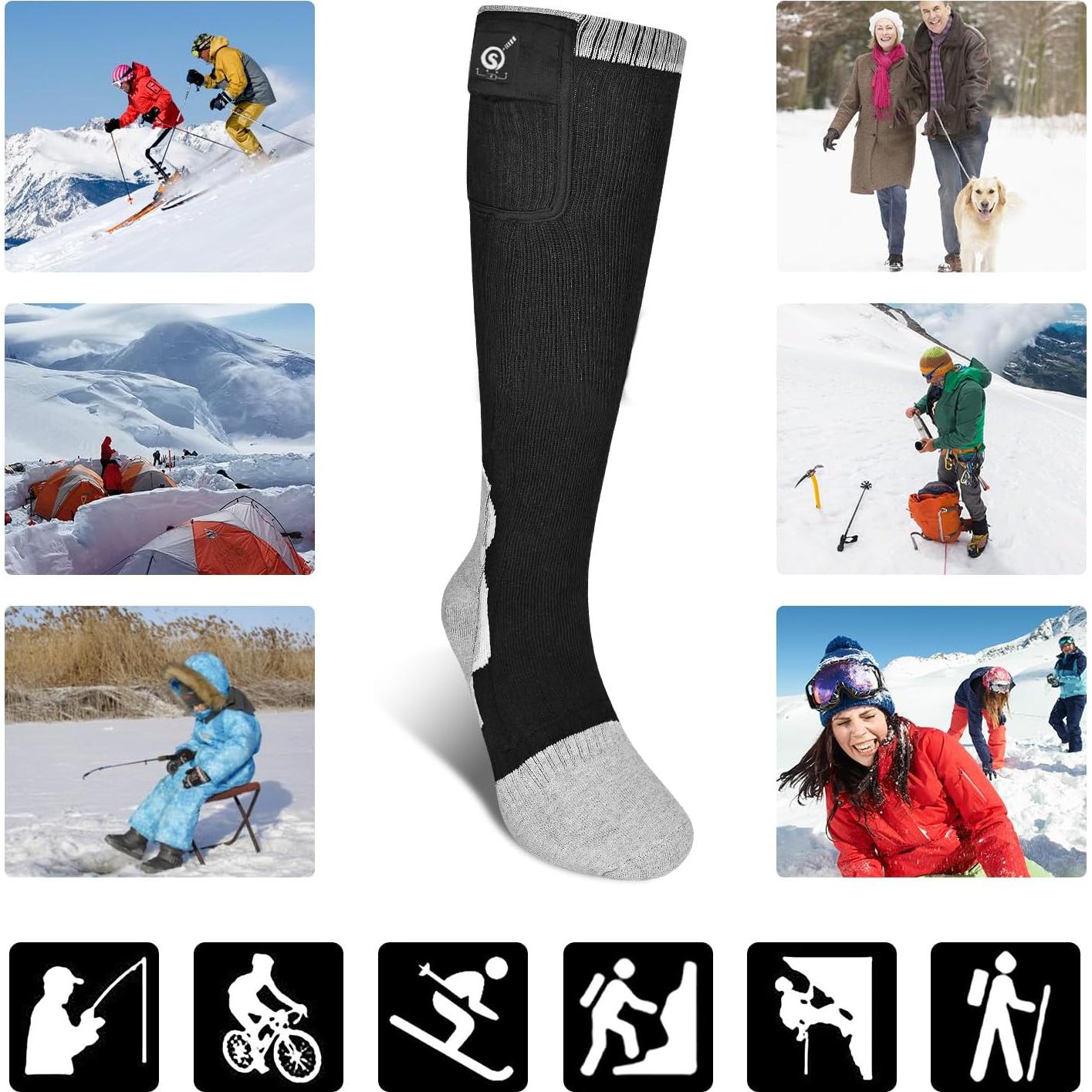 Calcetines Calentados Eléctricos Day Wolf Unisex 7.4V 2200mAh