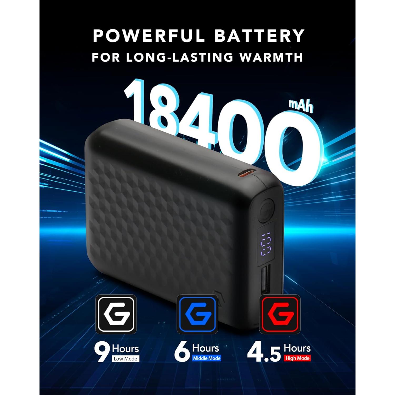 Chaqueta Calentada de Grafeno Vergoo para Hombres - Impermeable