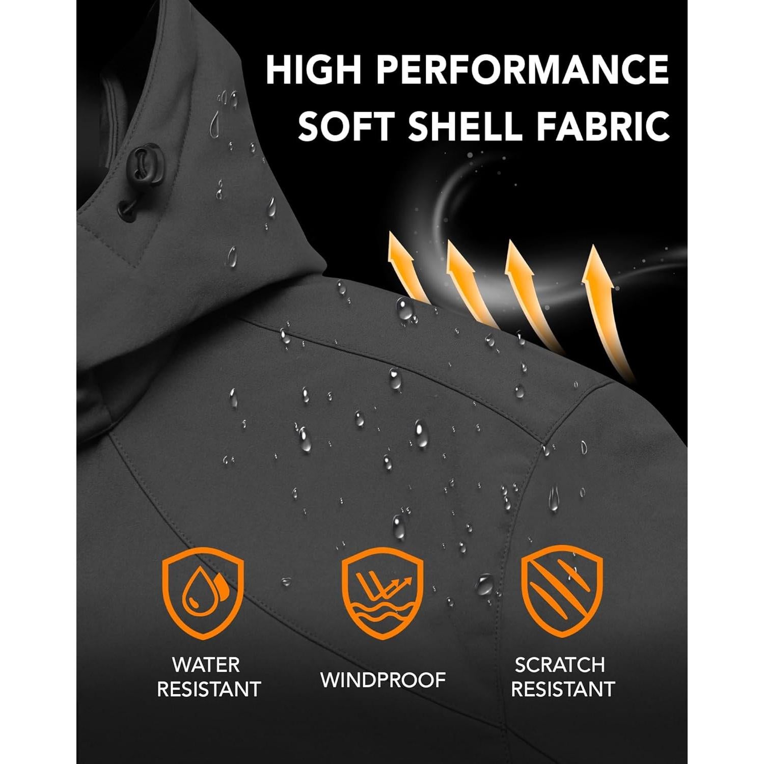 Chaqueta Calentada de Grafeno Vergoo para Hombres - Impermeable