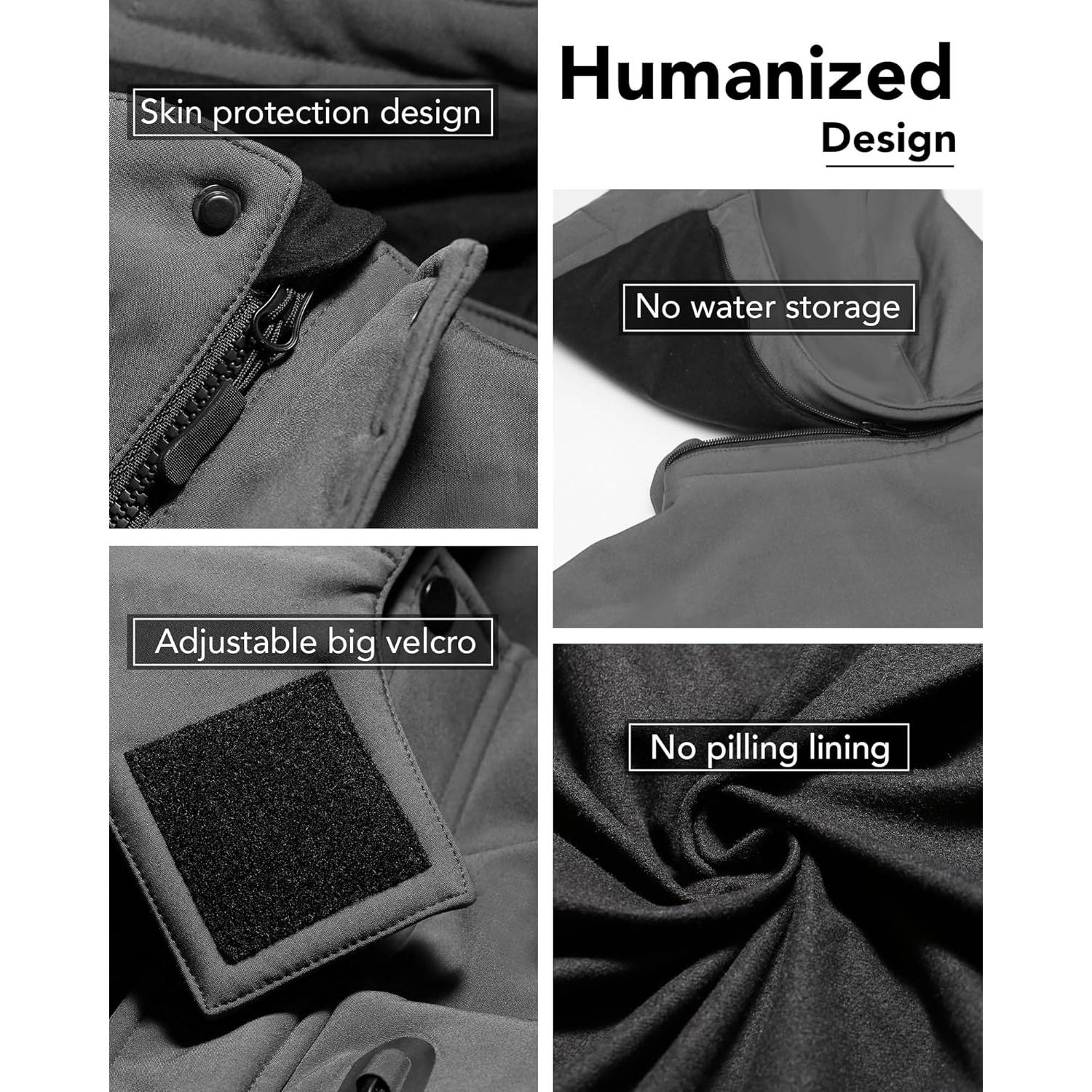 Chaqueta Calentada de Grafeno Vergoo para Hombres - Impermeable