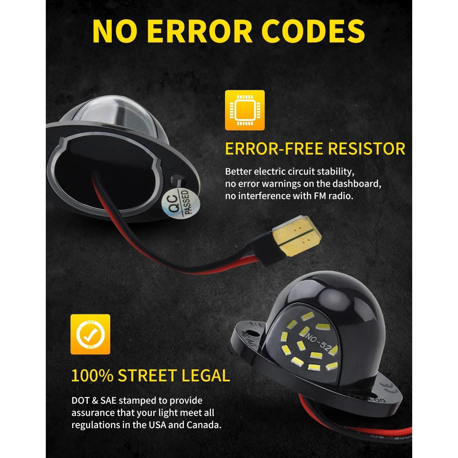 Luces LED Asgohme para Placas de Licencia Dodge RAM 1500