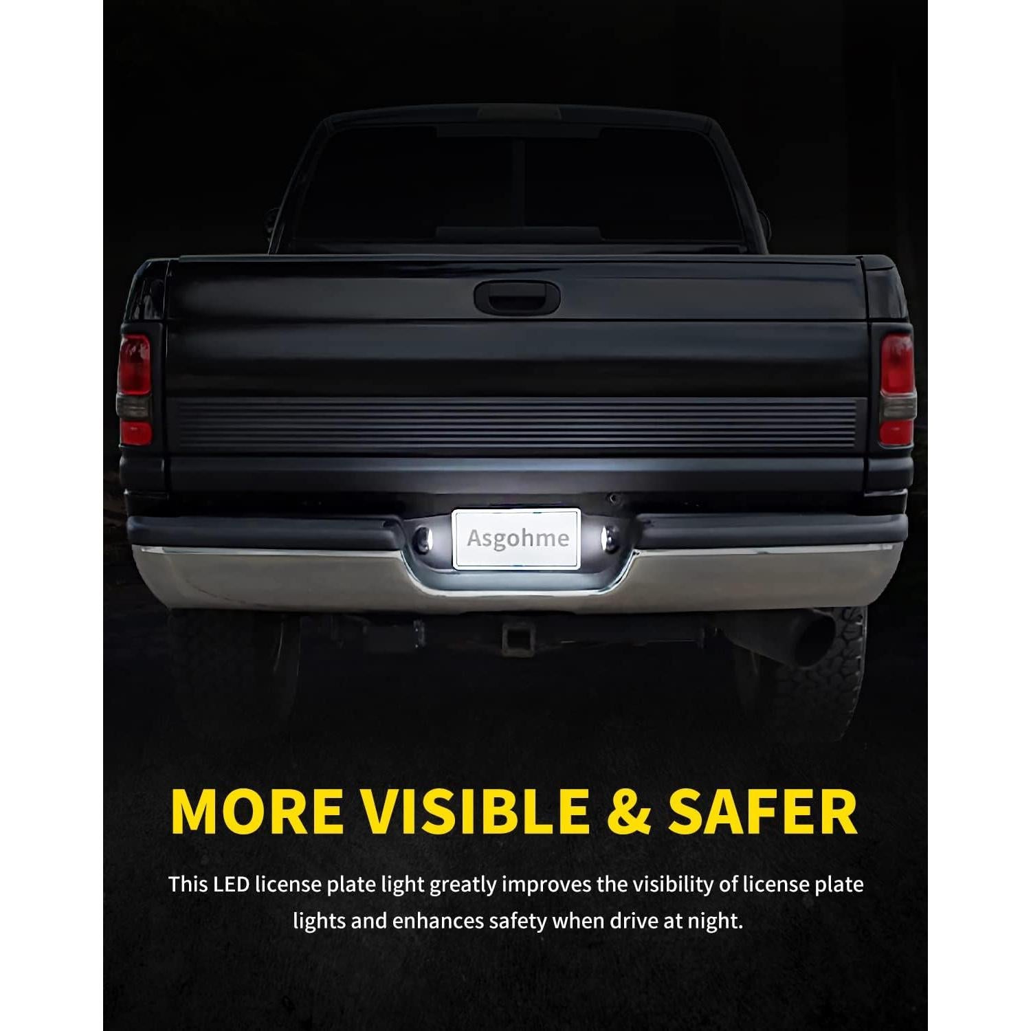 Luces LED Asgohme para Placas de Licencia Dodge RAM 1500