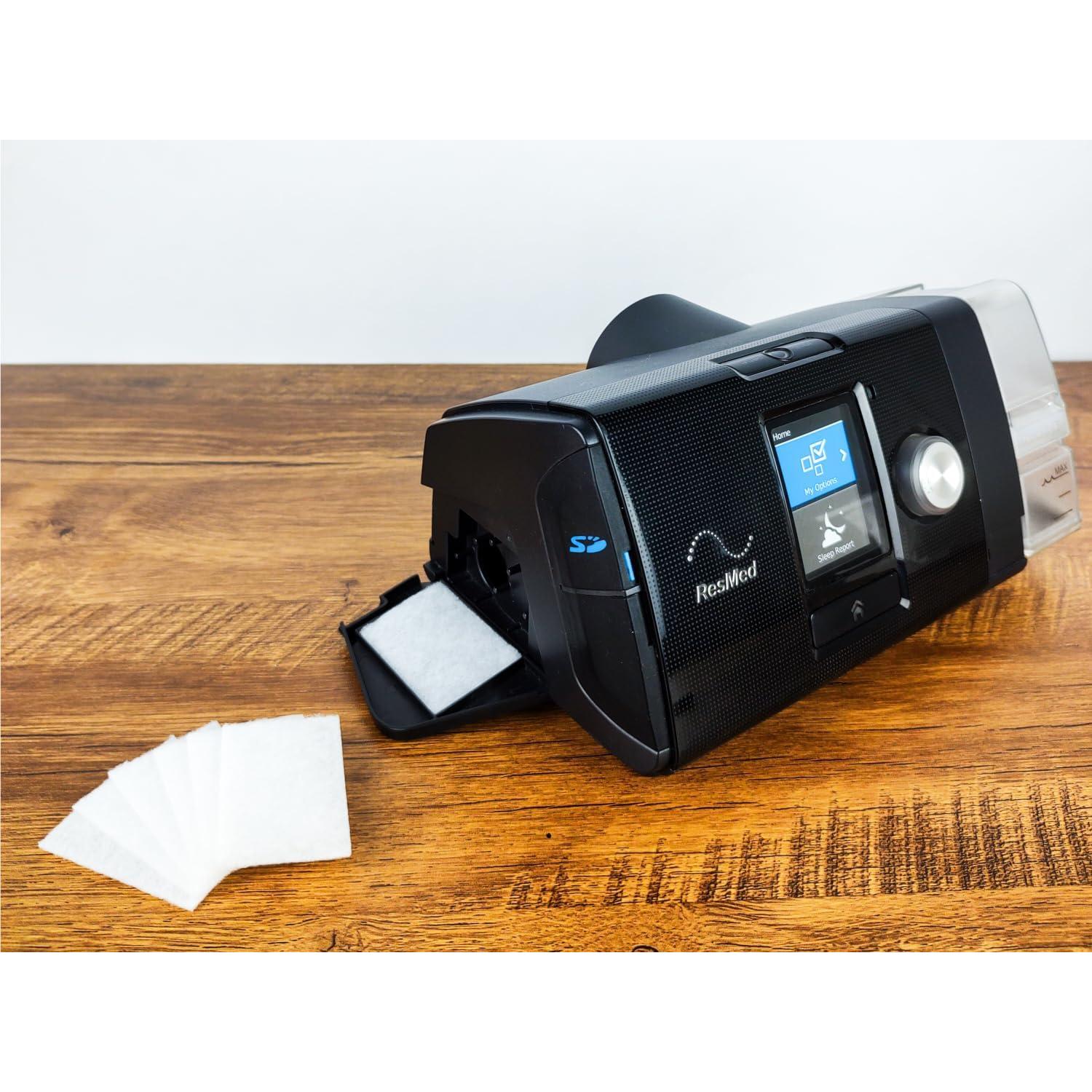 resplabs CPAP Filters Compatible with ResMed AirSense 10, AirCurve 10, S9 Machines - Standard Replacement Filter (60-Pack)