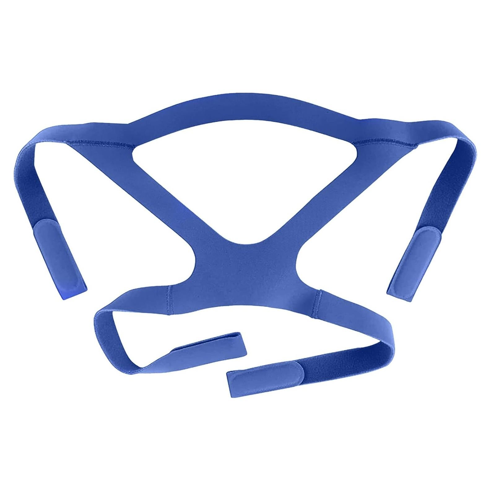 CPAP Mask Headgear Strap, Universal CPAP Headgear Strap for CPAP Mask, Comfortable Durable Stretchy Material, StandardGray (Headgear Only) (Blue, blue-1pcs)