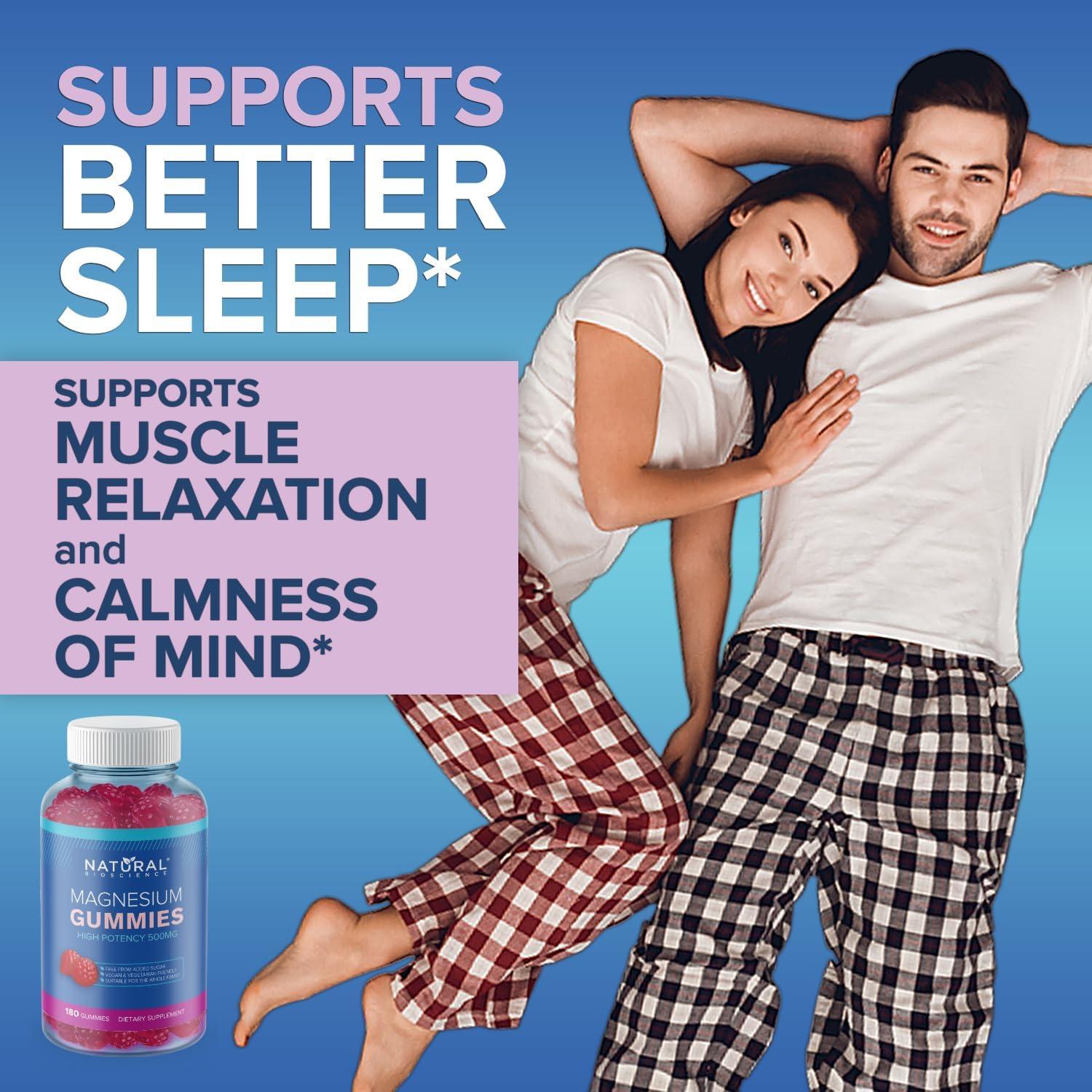 Gomitas de Magnesio Sin Azúcar Natural BioScience 60 Unidades