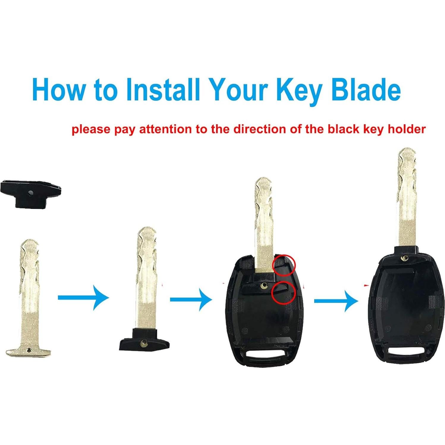 Funda de llave mejorada ALIWEI para Honda 2003-2012