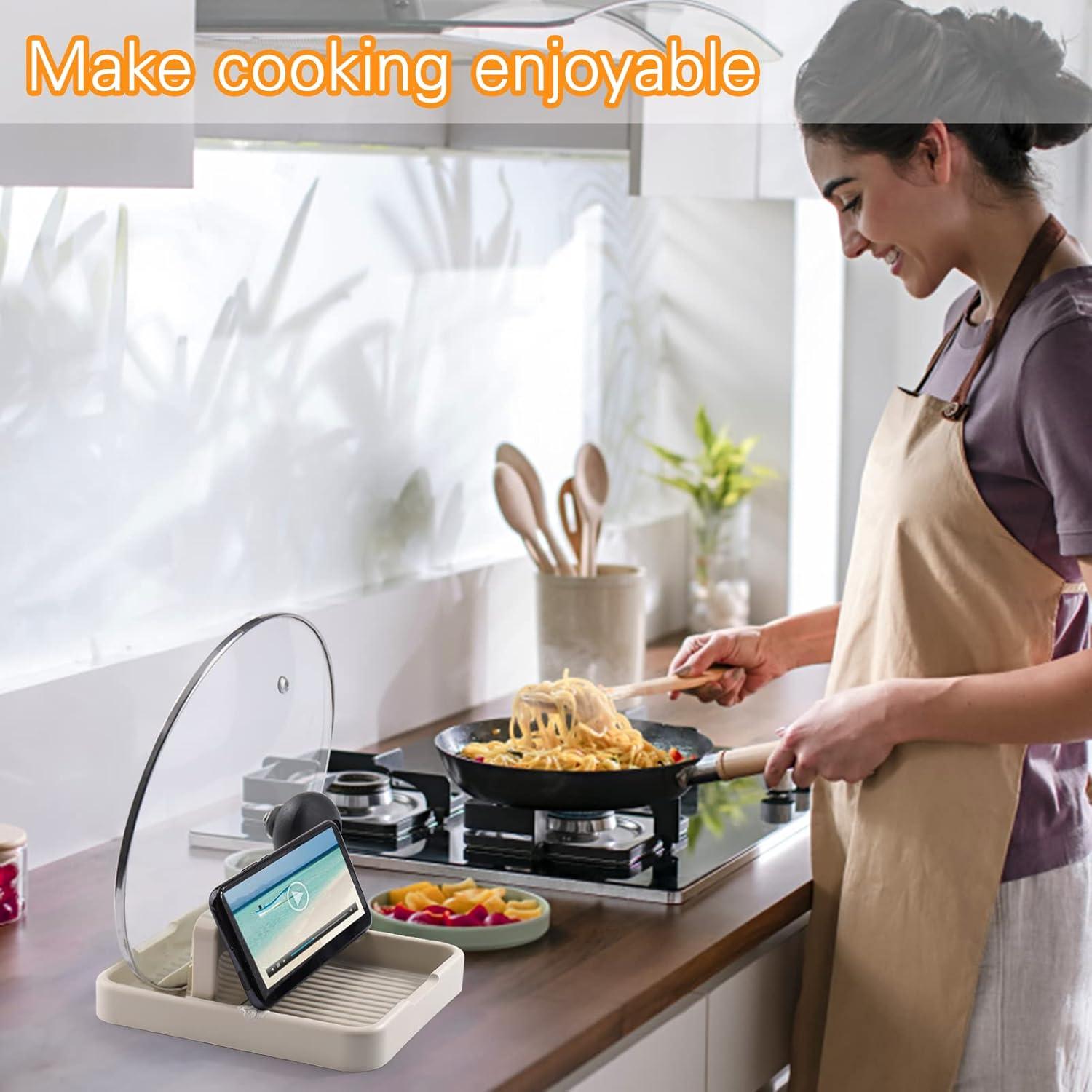 Soporte para Cucharas y Tapas AIERSA - 2 Paquete, Utensilios de Cocina