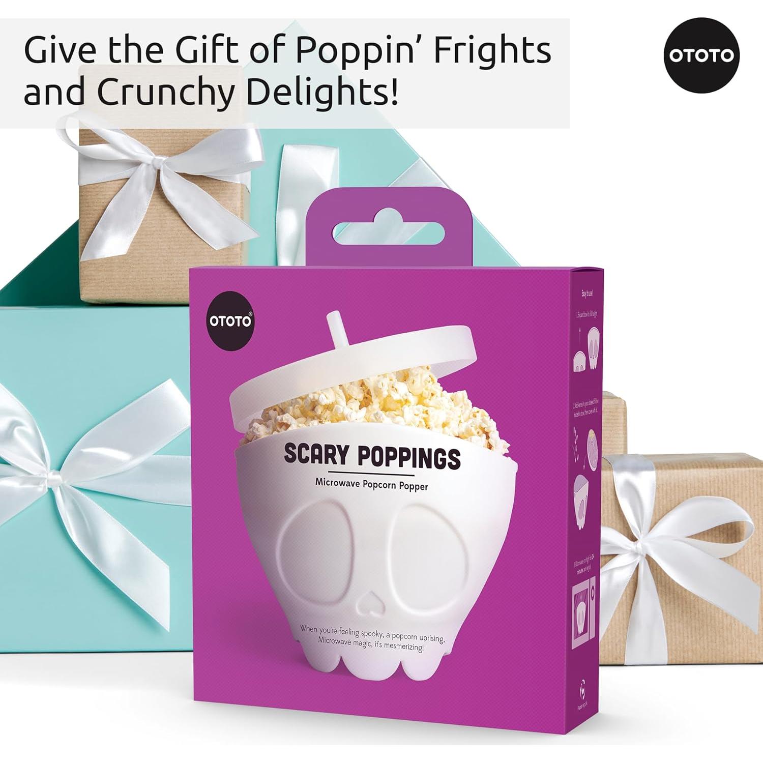 Popper de Palomitas de Maíz OTOTO Gótico 329g Silicona Blanco