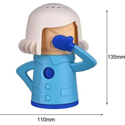 Chilly Mama Baking Soda Fridge and Freezer Microwave oven Odor Absorber & Freshener, Cool Mama Angry Mama Refrigerator Deodorizer Eliminator Deodorizing Cleaner Household Kitchen Gadget Tools（Azure）