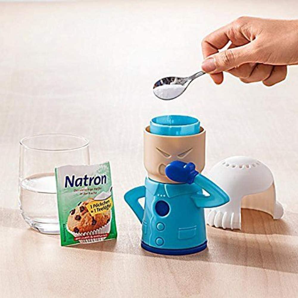Chilly Mama Baking Soda Fridge and Freezer Microwave oven Odor Absorber & Freshener, Cool Mama Angry Mama Refrigerator Deodorizer Eliminator Deodorizing Cleaner Household Kitchen Gadget Tools（Azure）