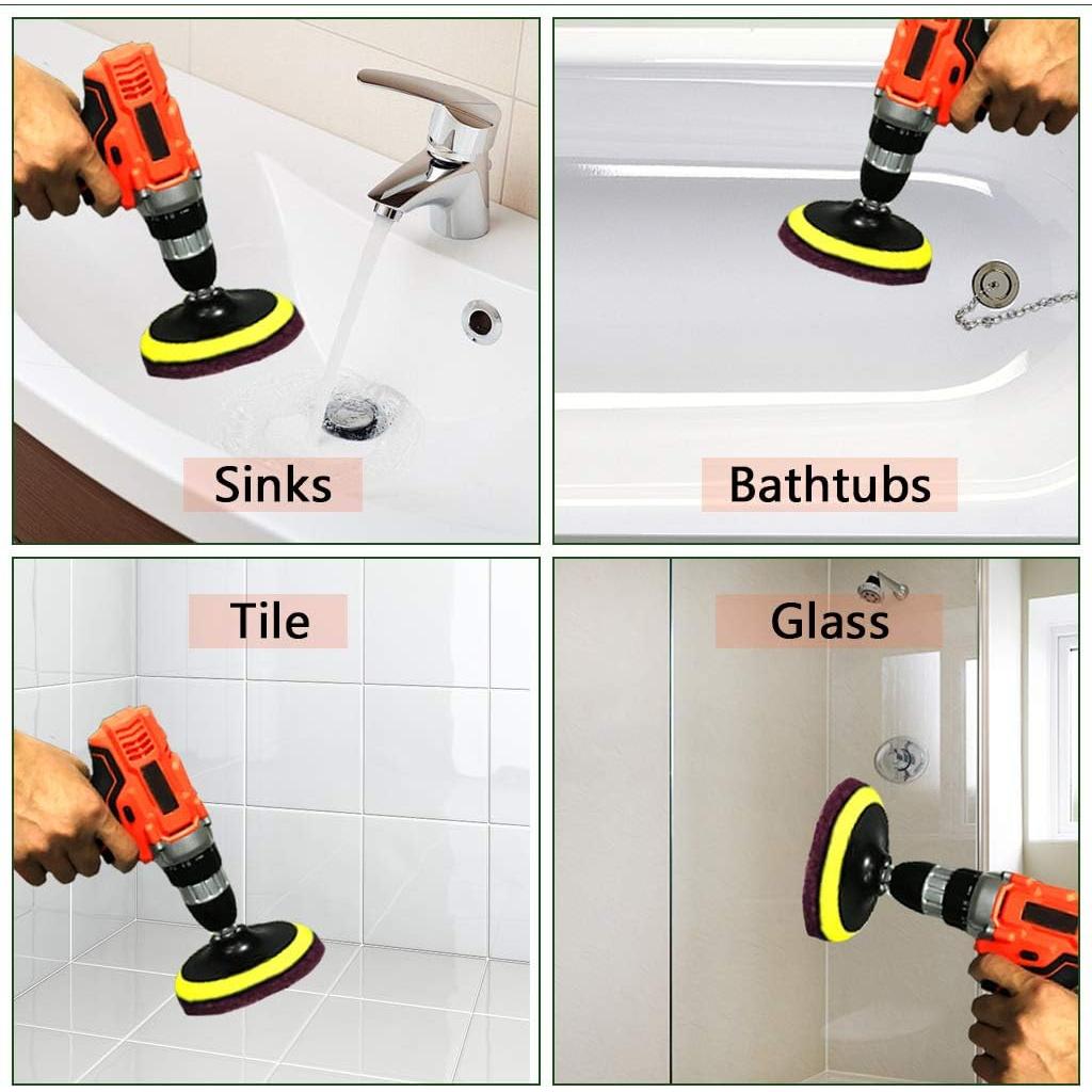 Kit de Fregadores GOH DODD 26 Piezas para Taladro 10.16 cm