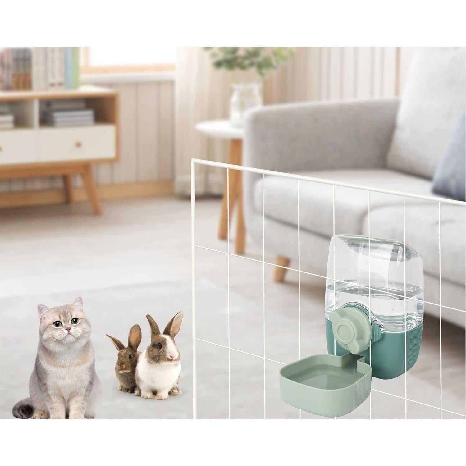 Dispensador de Agua Automático FamiEver 1L para Mascotas Verde