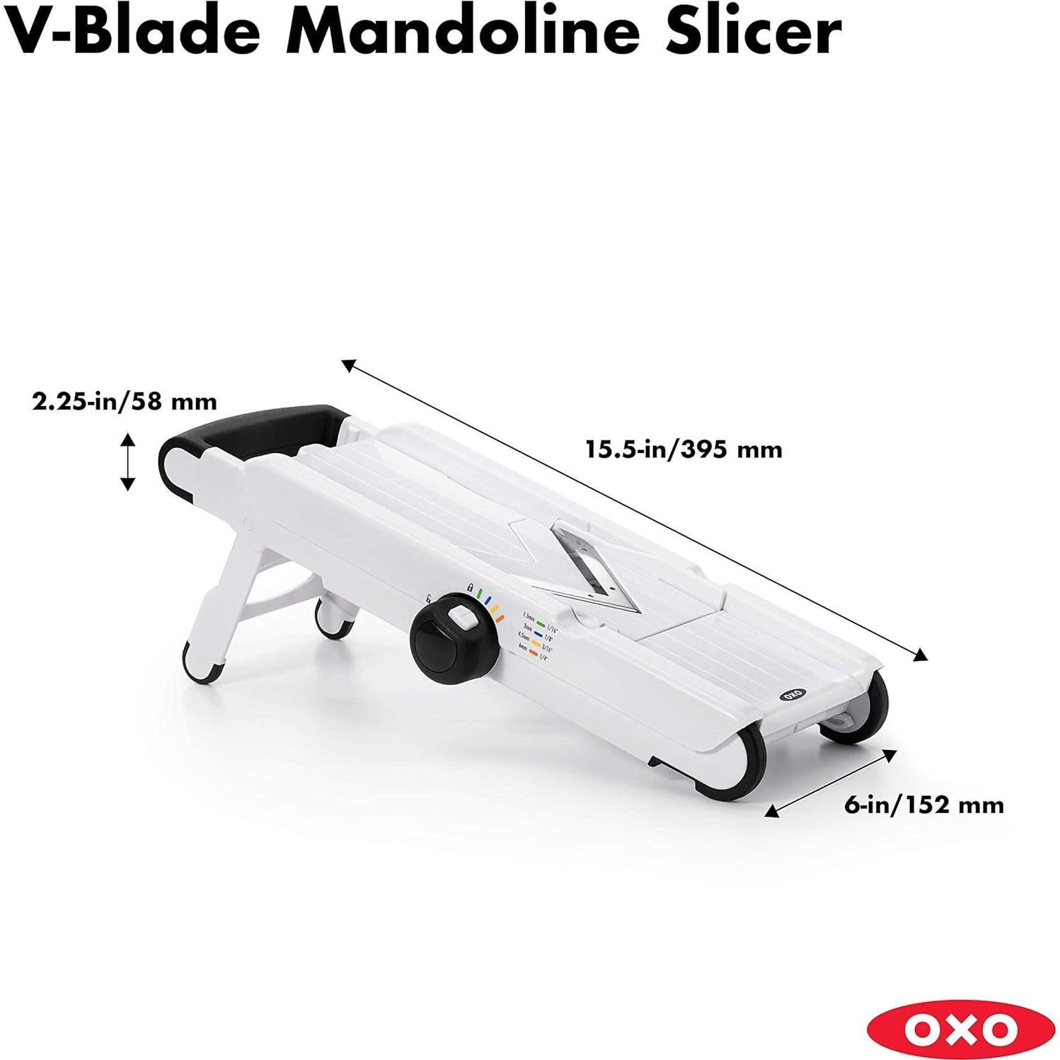 Rebanador Mandolina V-Blade OXO Good Grips, 4 Grosor Ajustable