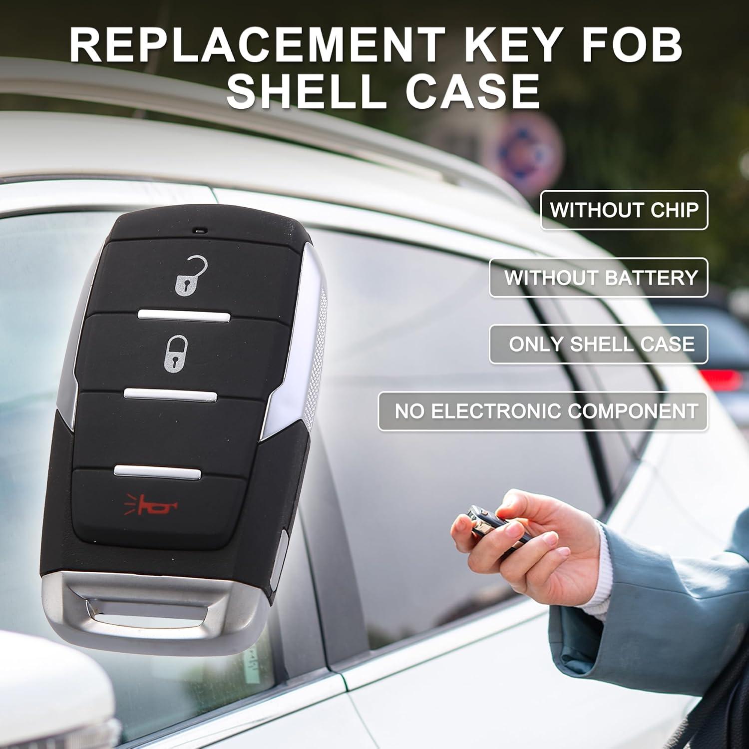 Funda de Llave Ram 1500 2019-2023 3 Botones Plástico