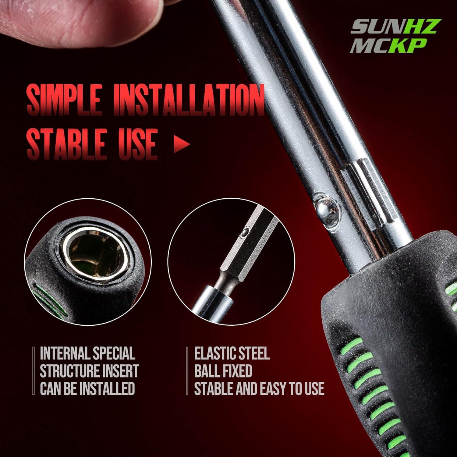 Destornillador 8 en 1 SUNHZMCKP, portátil y ergonómico