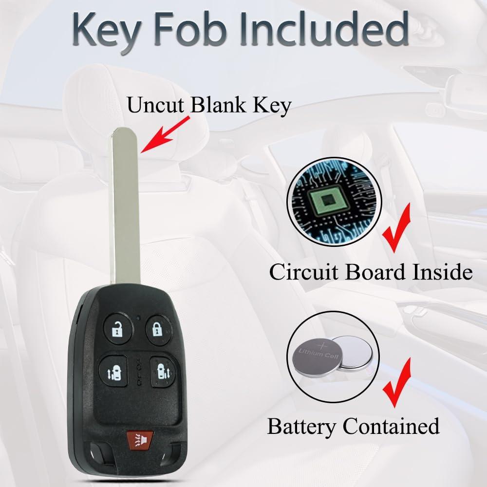 Llave remota Honda Odyssey 2011-2013 5 botones SUPALAND