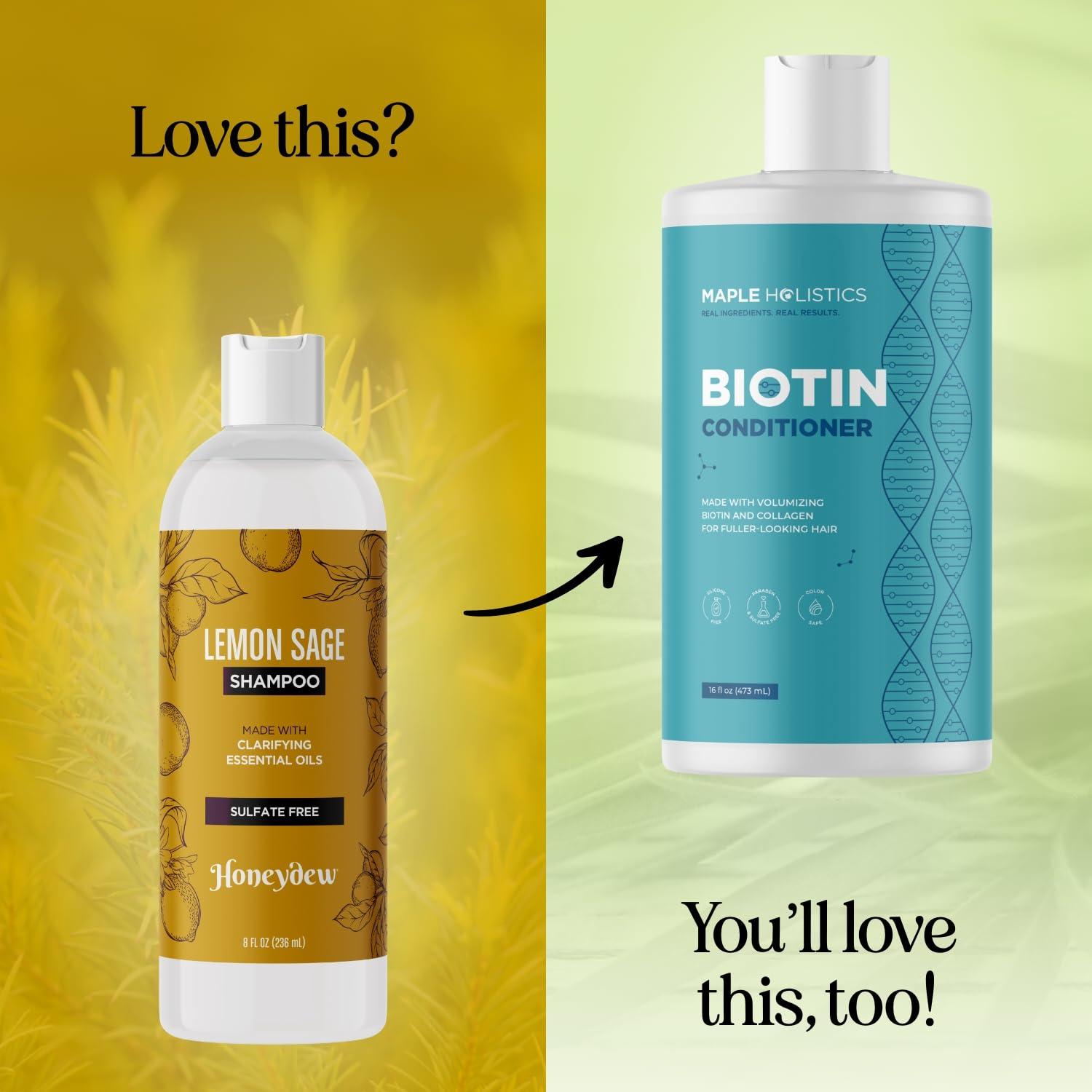 Champú Salvia Limón Sin Sulfatos 226g - Aclarador Cabello Graso