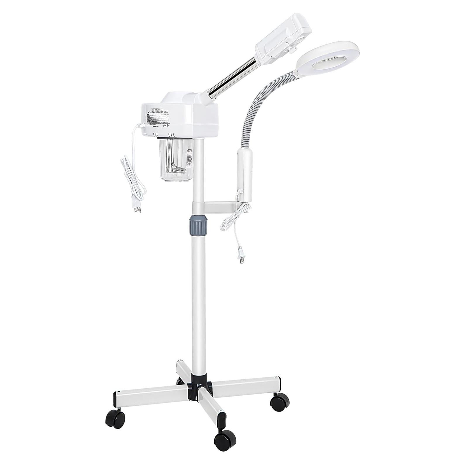 Vaporizador Facial 2 en 1 Nova Microdermabrasion con Ozono y Lámpara 5X