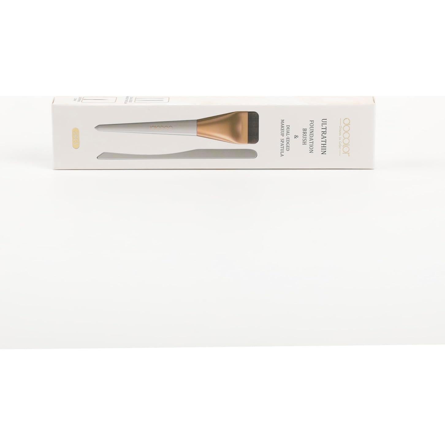 Brocha Plana para Base Docolor y Espátula de Maquillaje