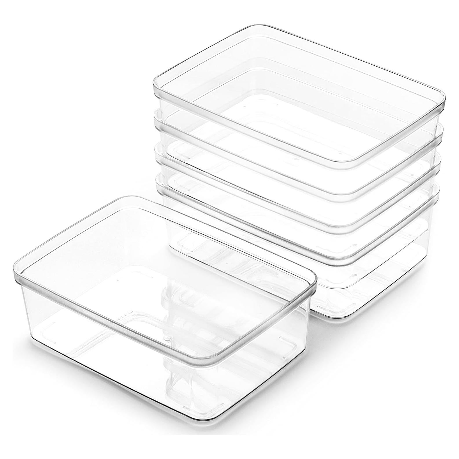 Contenedores de Almacenamiento BINO 5 Piezas Transparentes