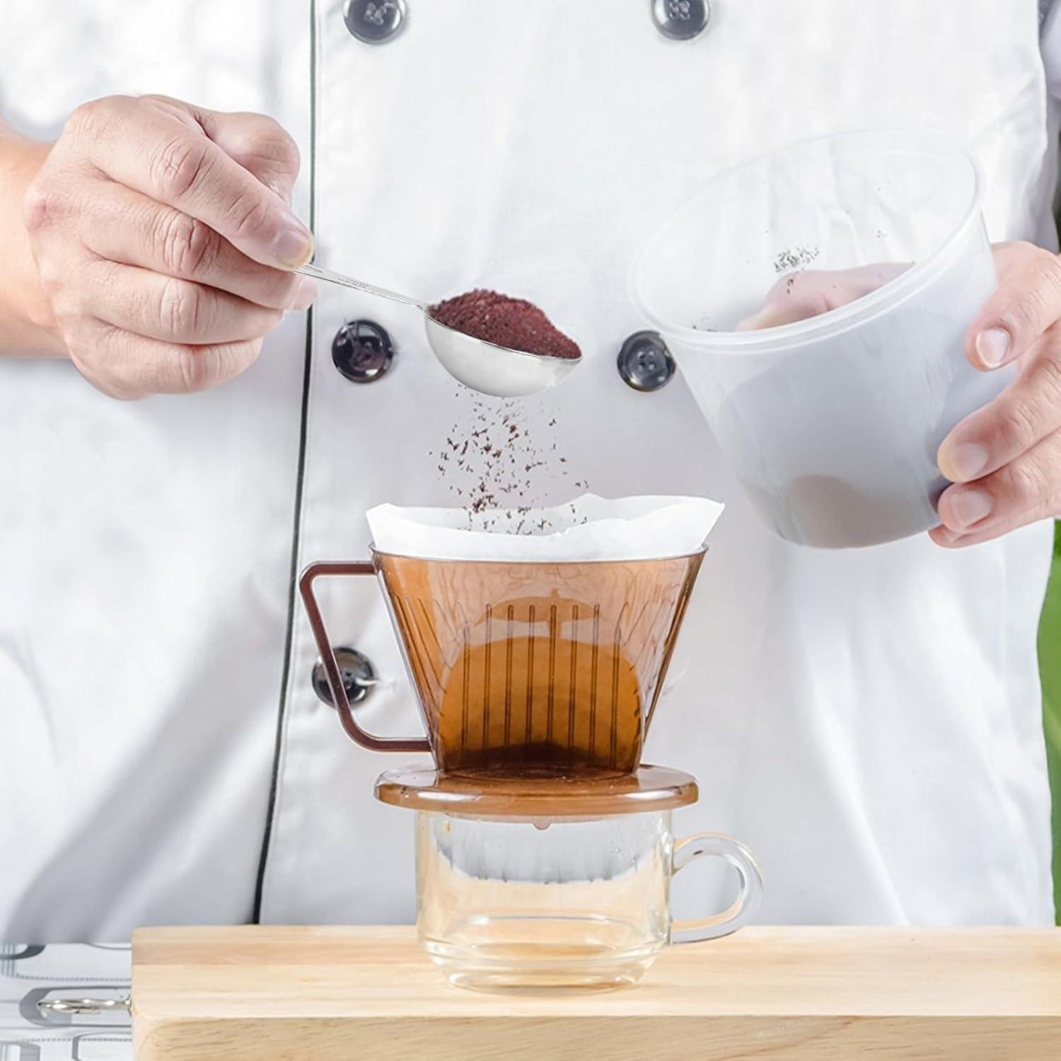 Juego de 5 Cucharas Medidoras Aovchei Acero Inoxidable