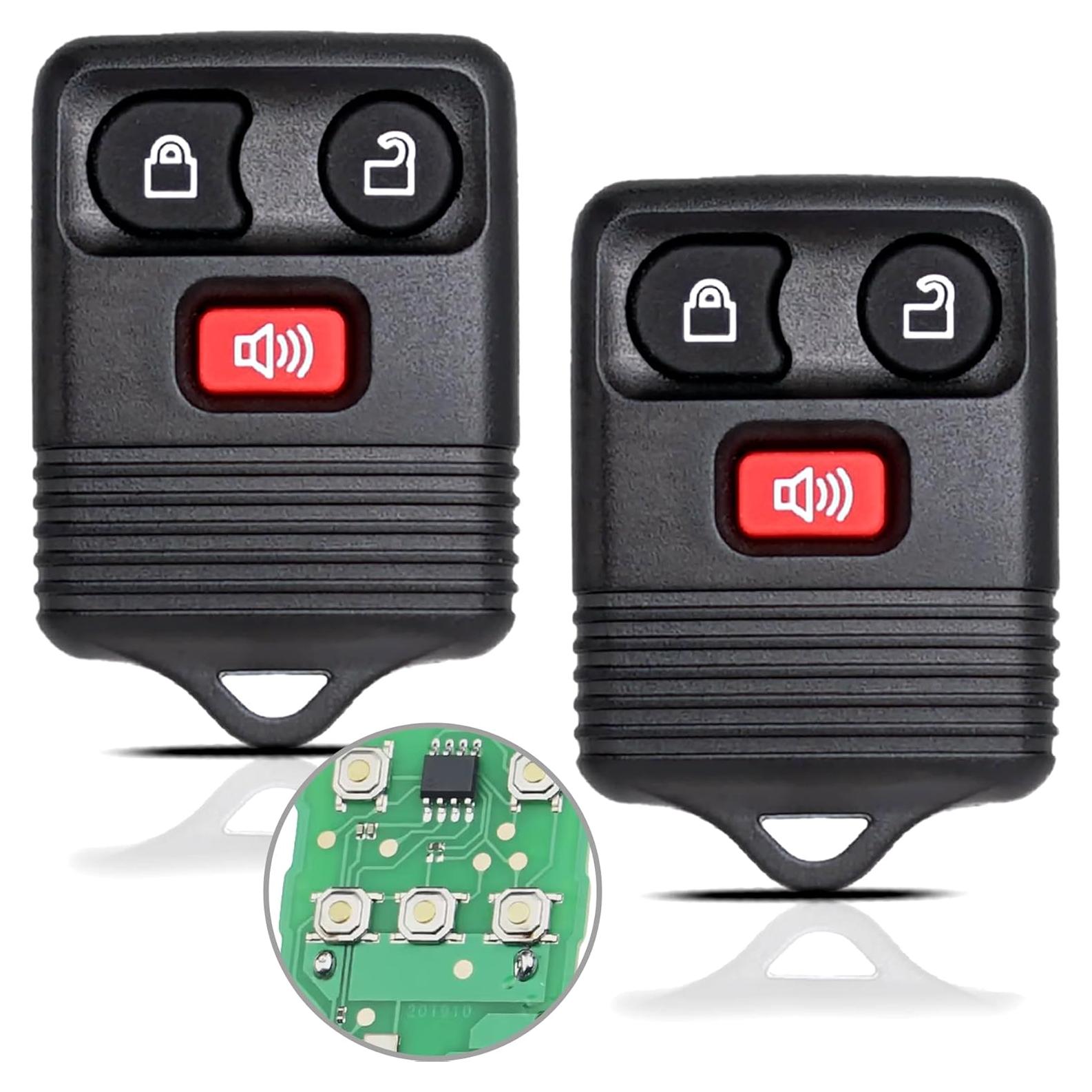 Llave de control remoto Ford Aexoz 3 botones 1998-2016