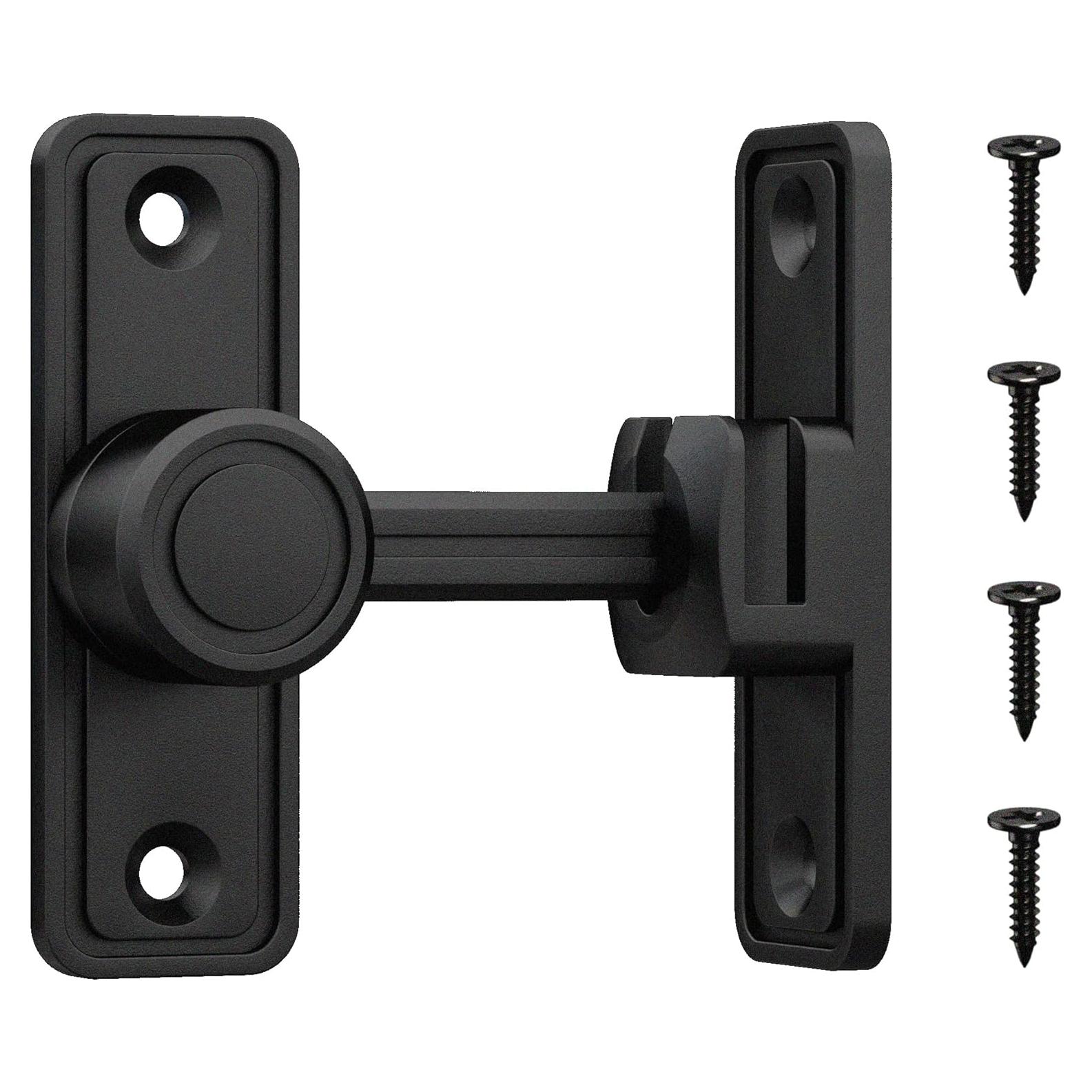 Cerradura de Puerta Deslizante RETRIN 90/180 Grados Zinc Negro