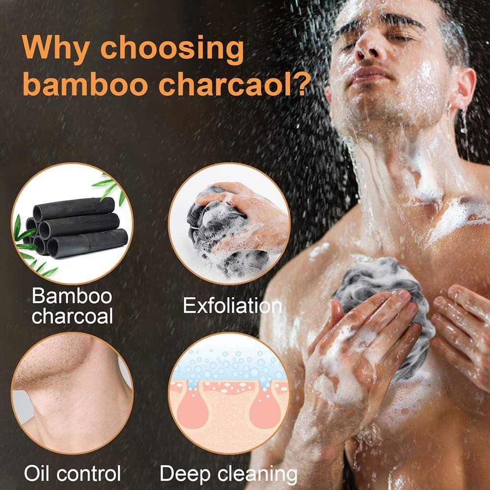 Esponja de Baño Novosun Set 4 Piezas Exfoliante 75g Negro