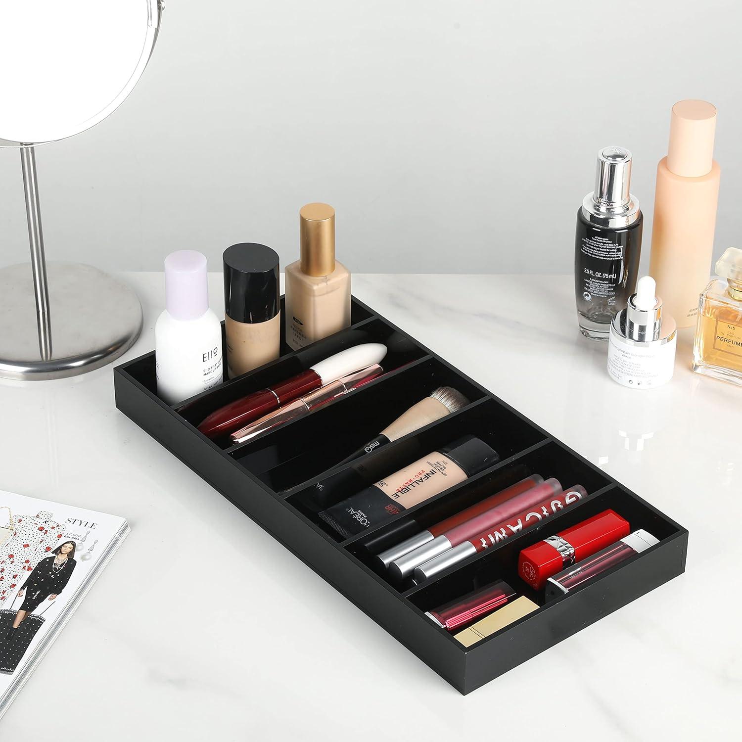 Organizador de Gafas MyGift Acrílico Negro 6 Compartimentos