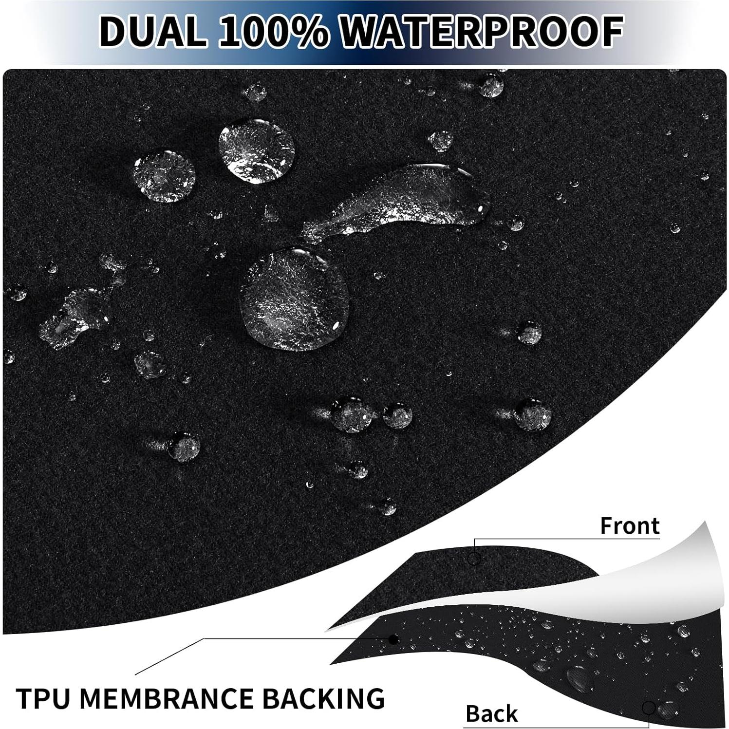 Funda de Cojín de Sofá PureFit 100% Impermeable Negro