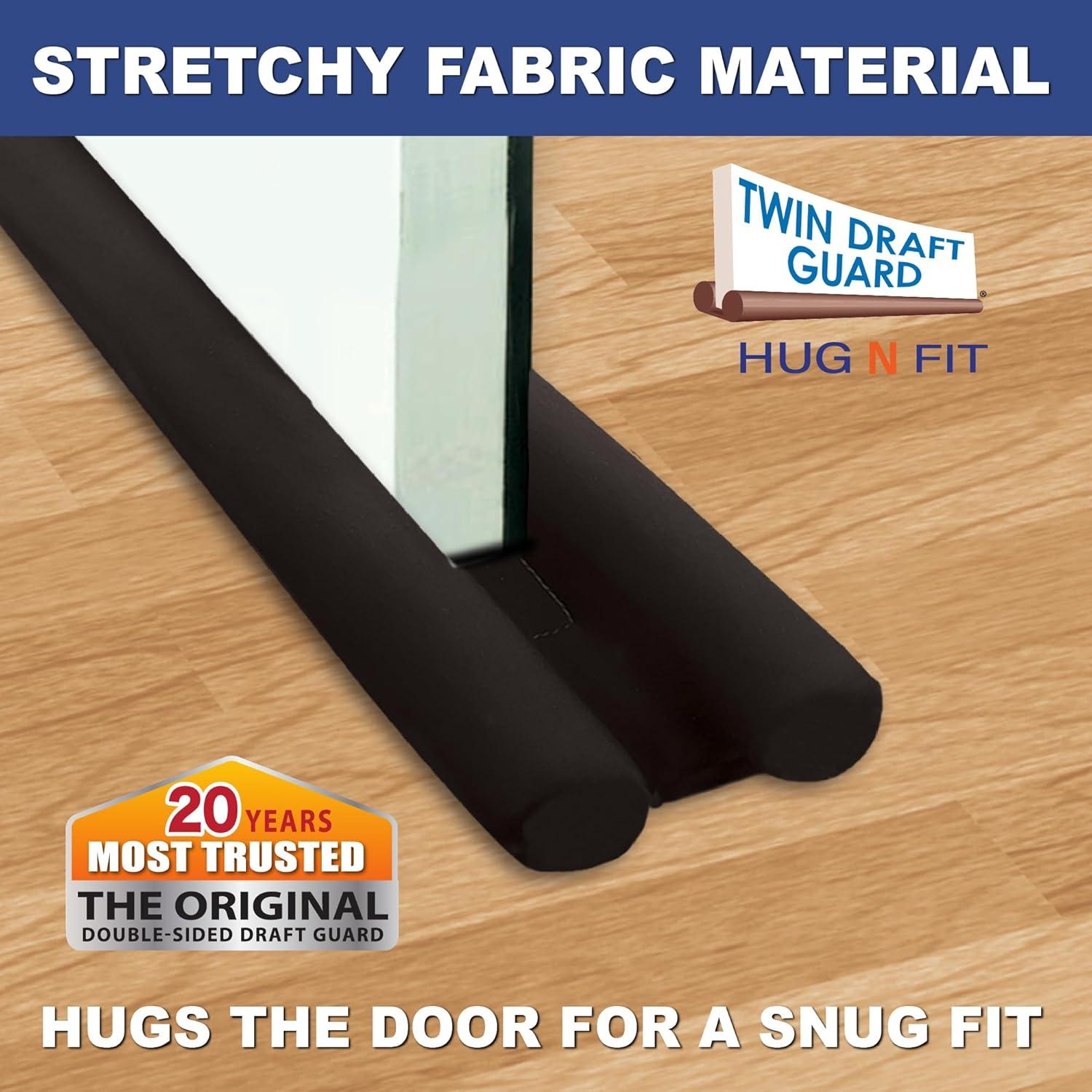 Tapón de Corriente Twin Draft Guard Negro 71.12 cm x 3.81 cm