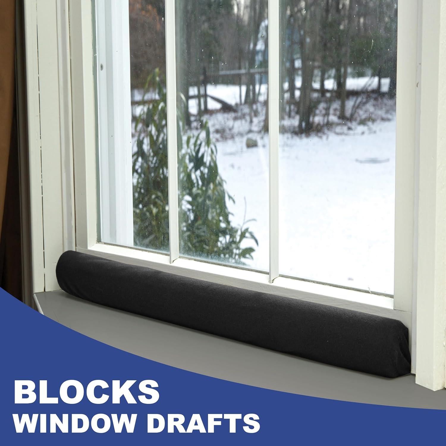 Tapón de Corriente Twin Draft Guard Negro 71.12 cm x 3.81 cm