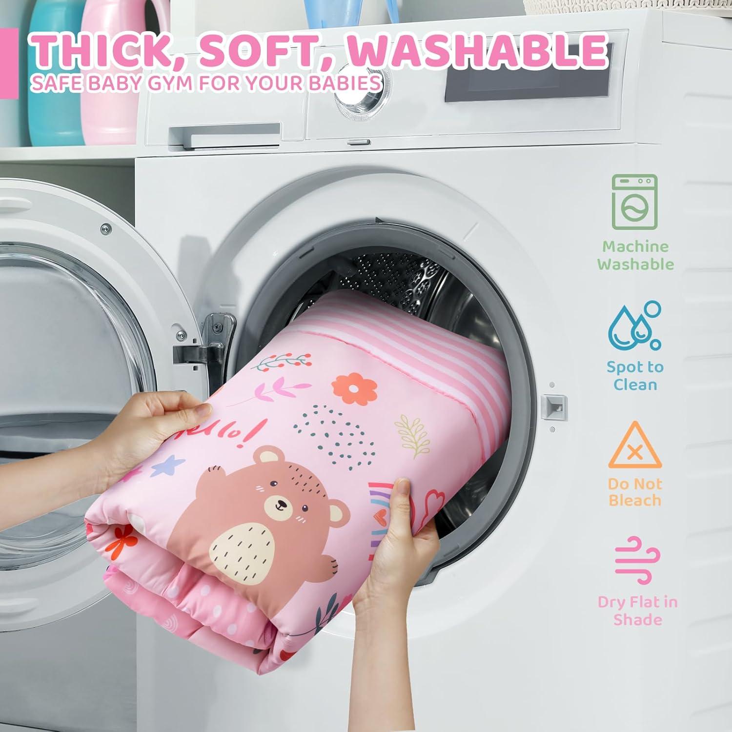 Alfombra de Juego para Bebés 8 en 1 Rosa - YED