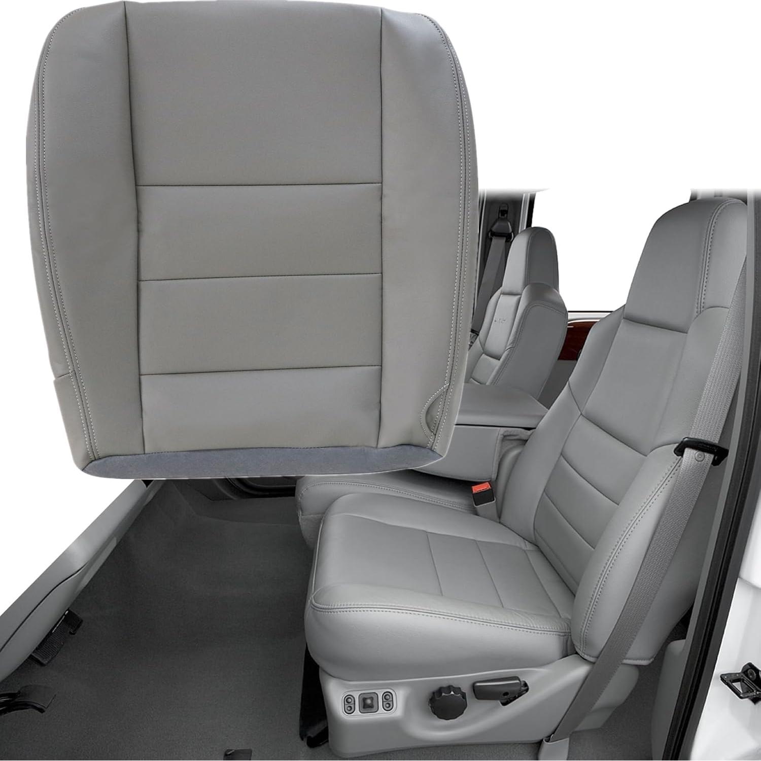 Cubierta de Asiento de Cuero GXARTS Gris Flint para Ford