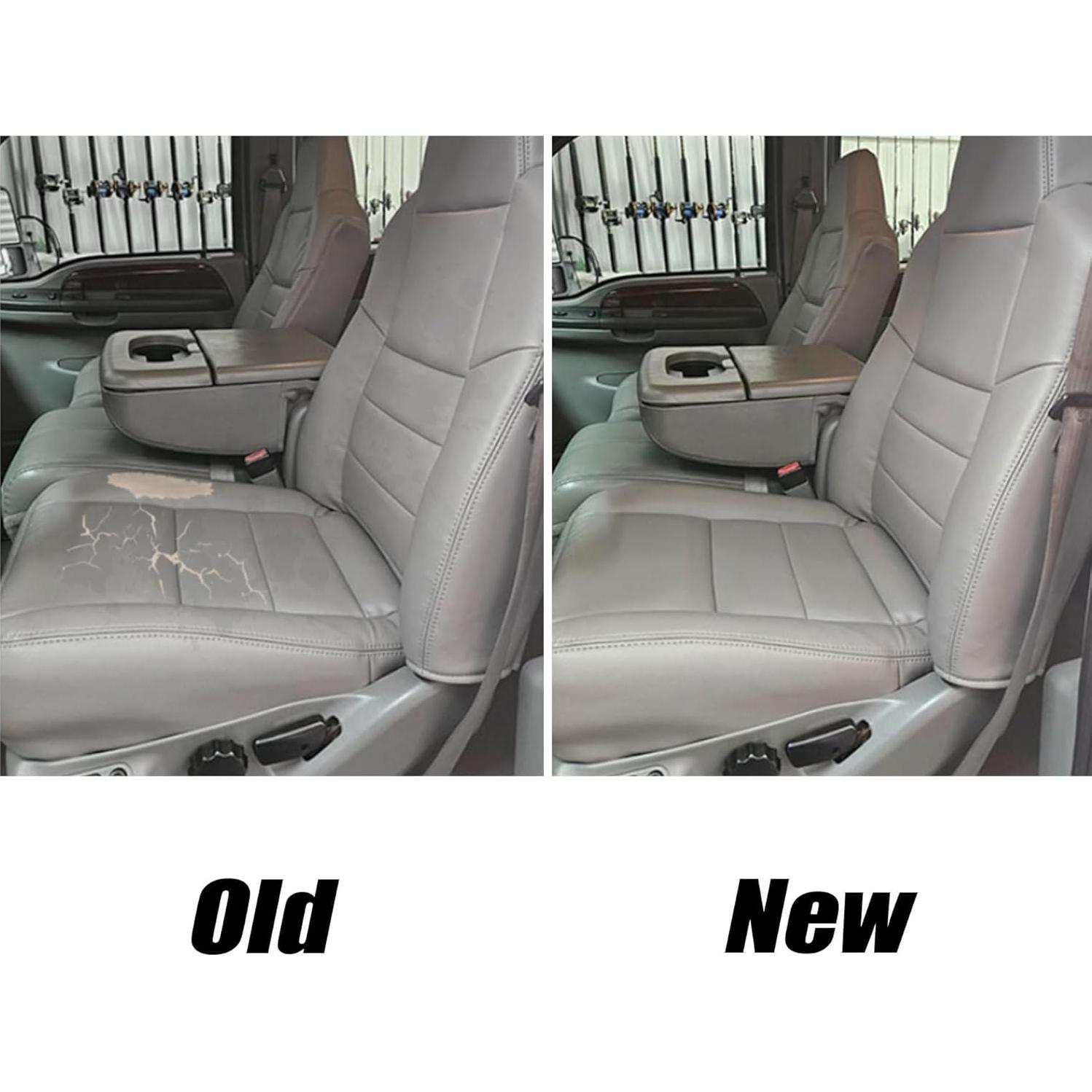 Cubierta de Asiento de Cuero GXARTS Gris Flint para Ford