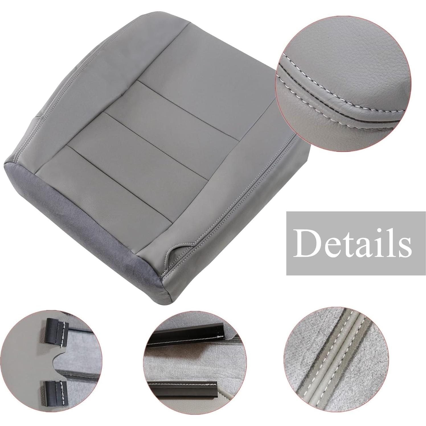 Cubierta de Asiento de Cuero GXARTS Gris Flint para Ford