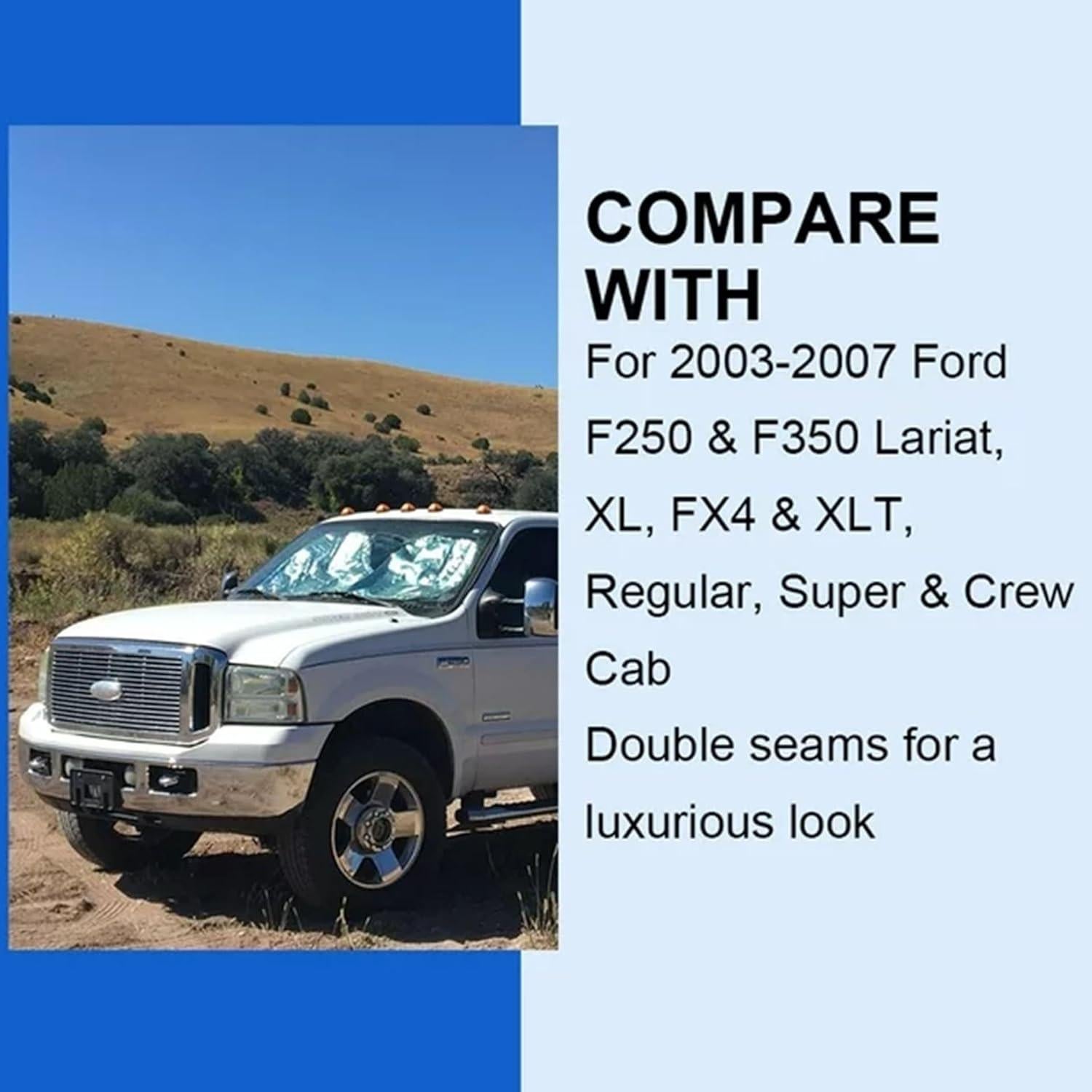 Cubierta de Asiento de Cuero GXARTS Gris Flint para Ford