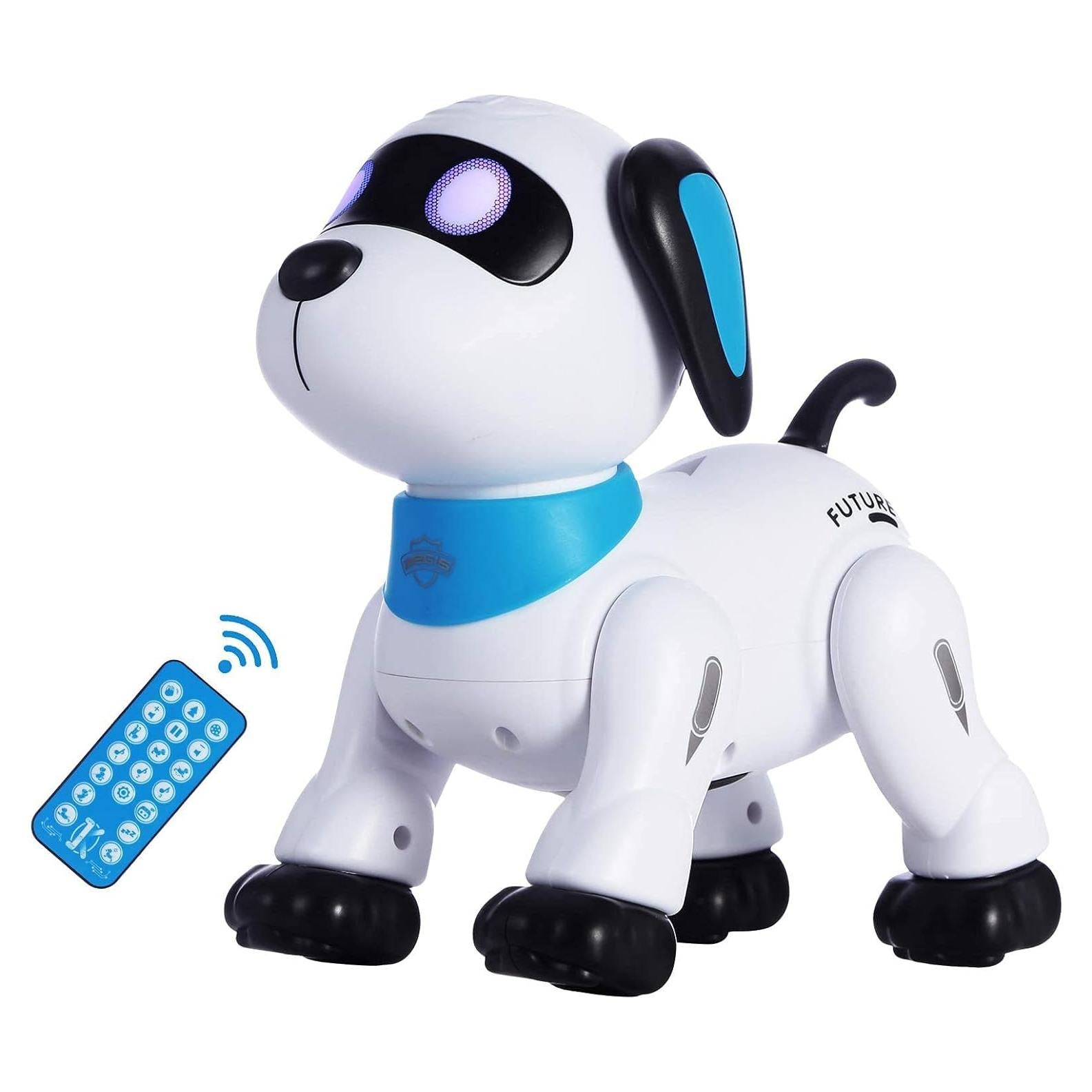 Perro Robot Control Remoto Yiman Azul - Juguete Interactivo 3+