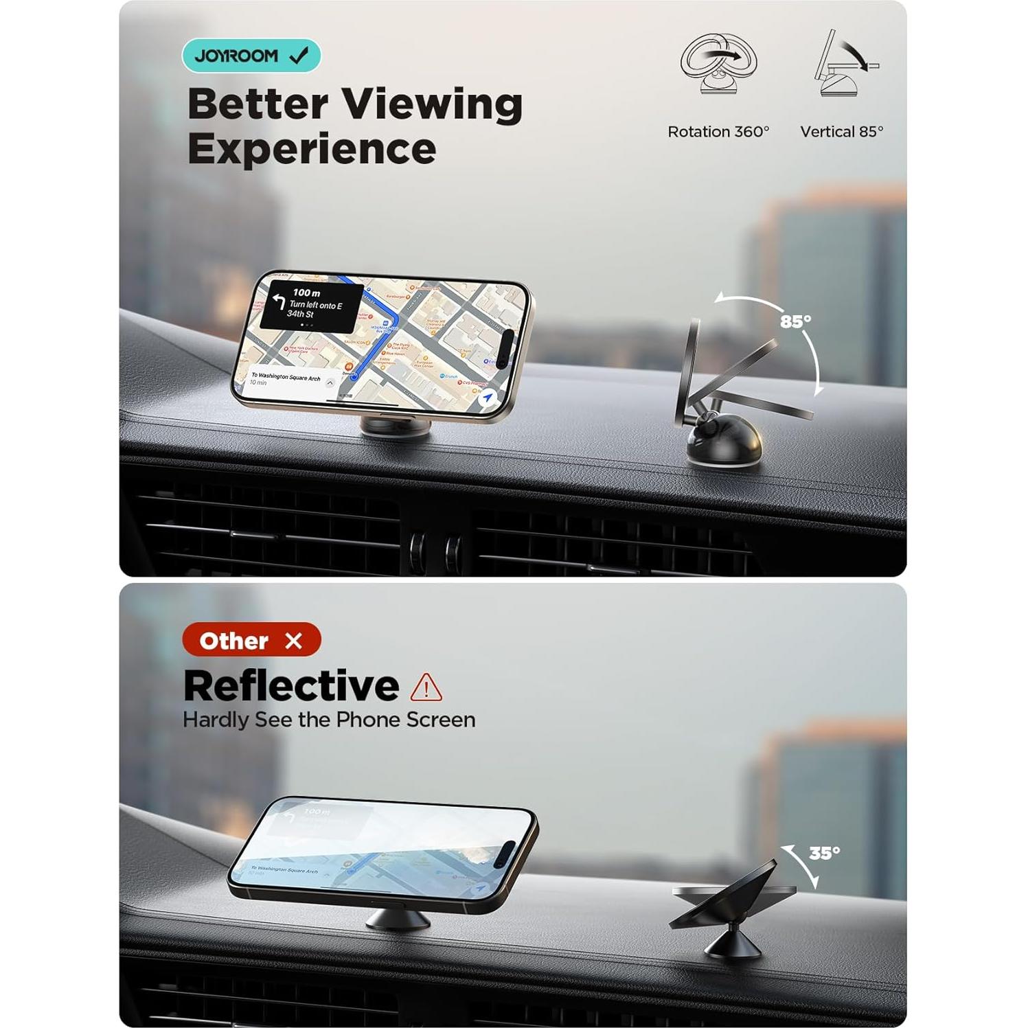 Soporte Magnético para Coche JOYROOM MagSafe Azul - Compatible iPhone 12-16