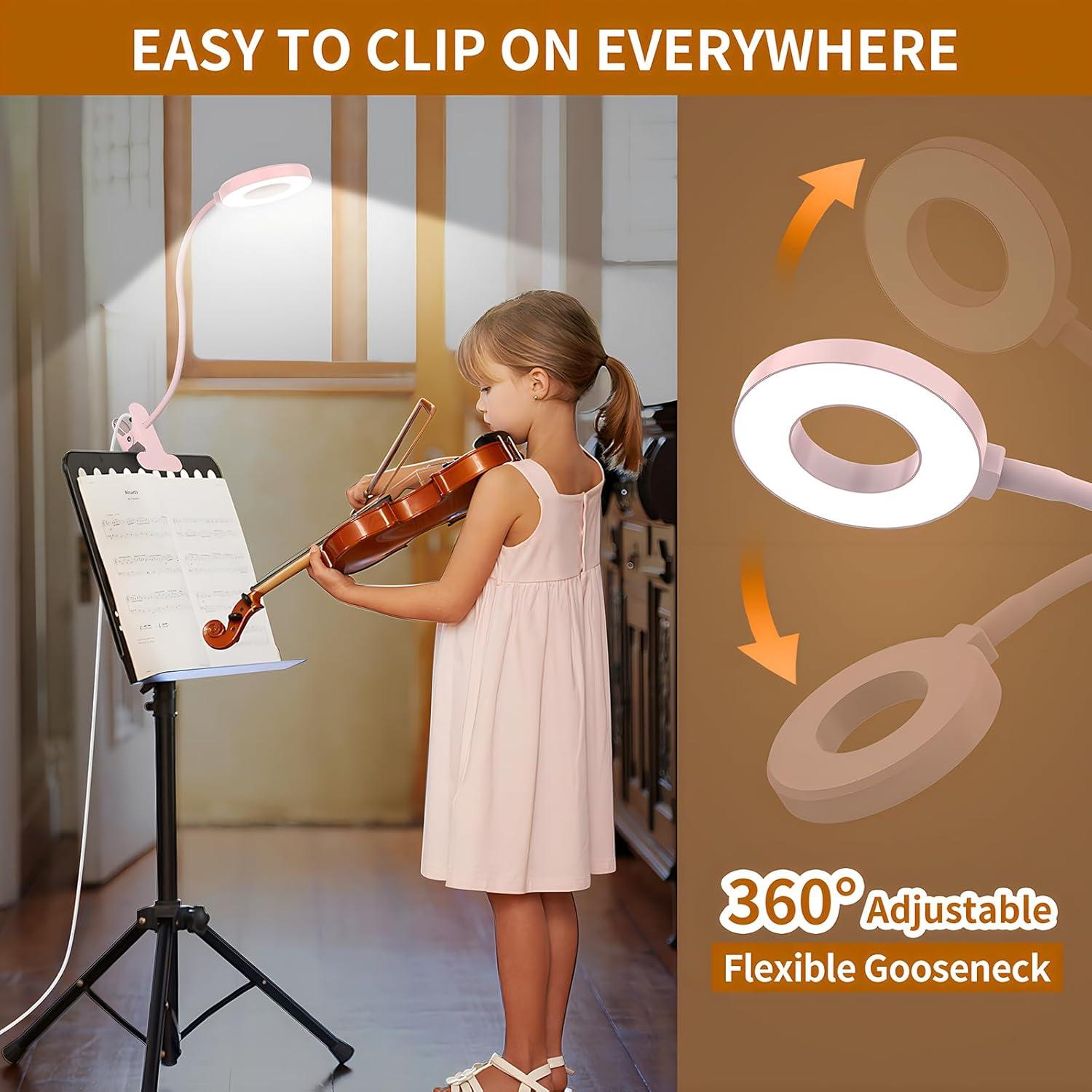 Lámpara de Escritorio LED iZELL Rosa 3 Modos 10 Brillos